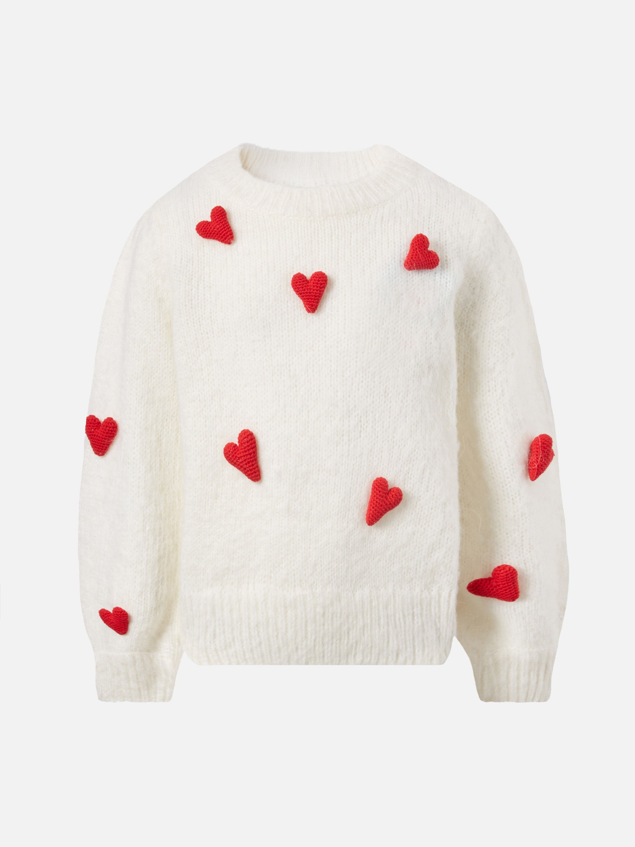 mc2-saint-barth-maglione-bambina-bloom-soft-bianco-spazzolato-con-cuori-uncinett image 1