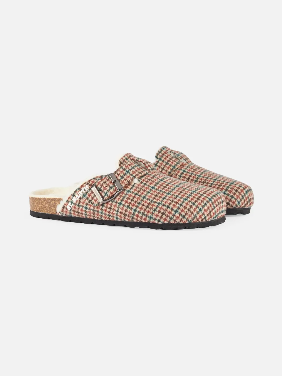 mc2-saint-barth-sandal-clog-sabot-donna-pied-de-poule-verde image 1