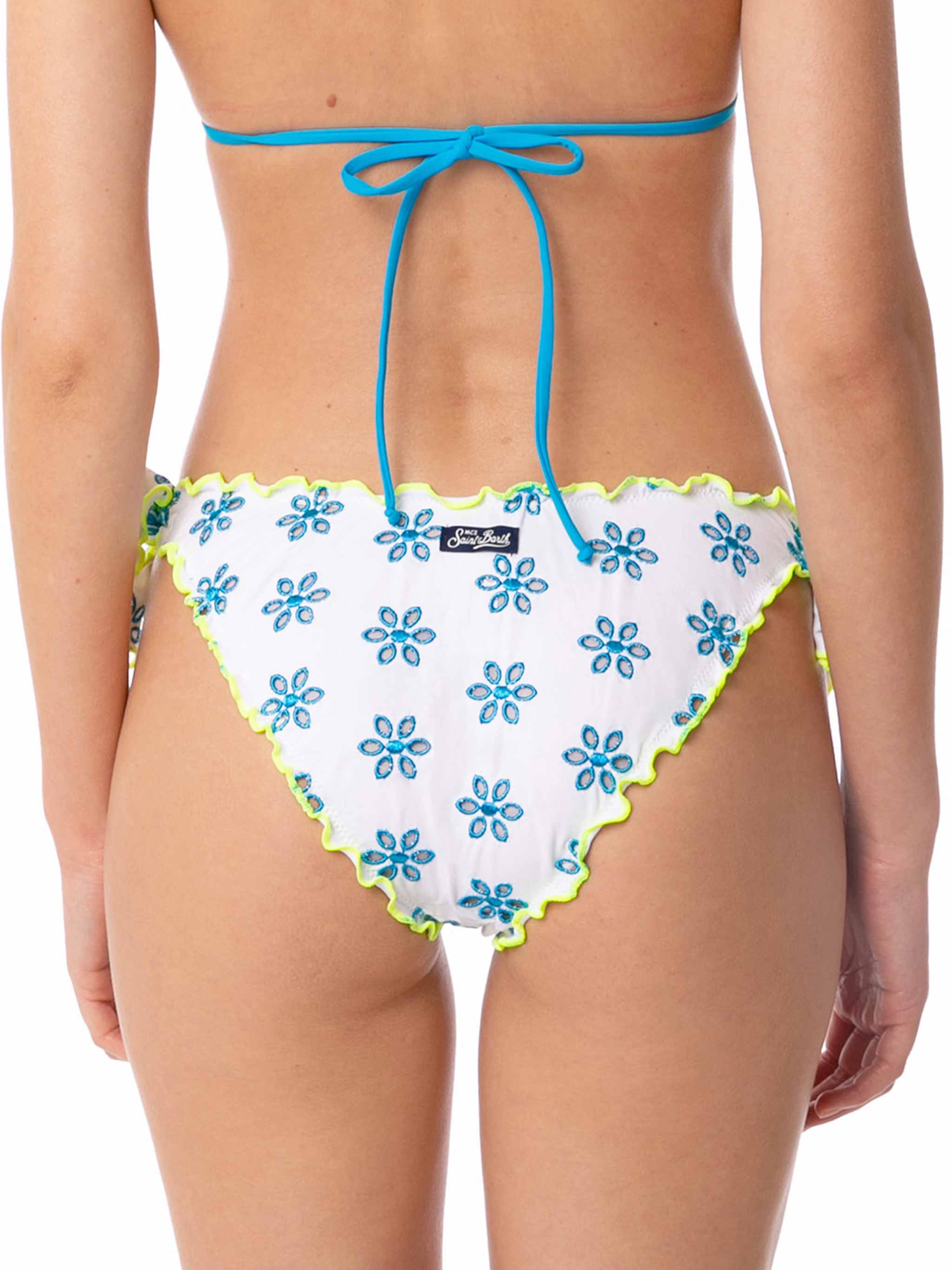 mc2-saint-barth-moon-slip-mare-bianco-fantasia-floreale-giallo-fluo-piping image 2
