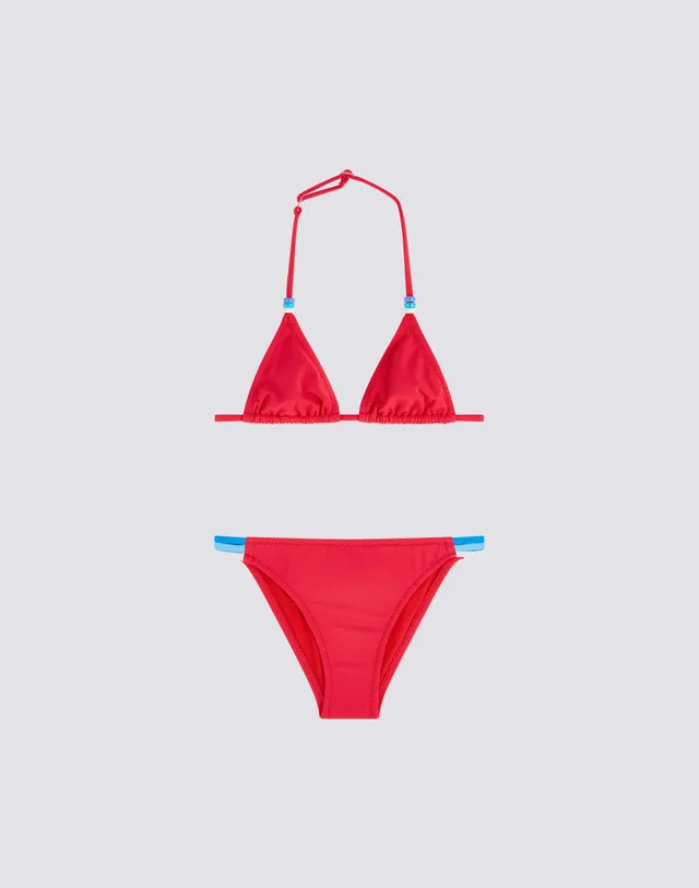 sundek-mini-jennifer-bikini-bambina-triangolo-regolabile-tinta-unita image 1