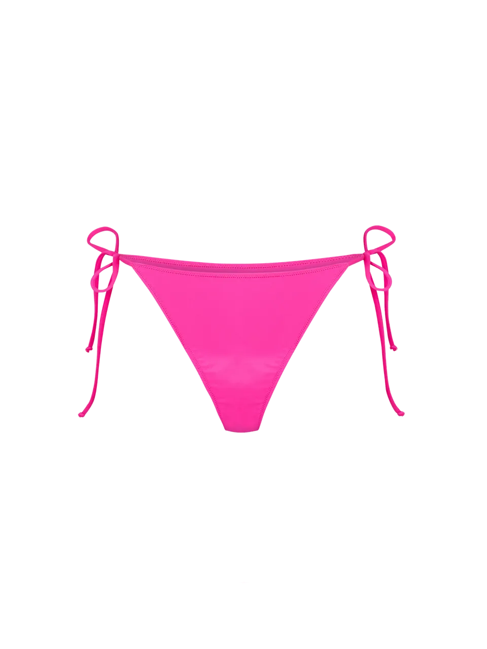 mc2-saint-barth-marielle-slip-mare-donna-fucsia-tinta-unita-con-laccetti image 1