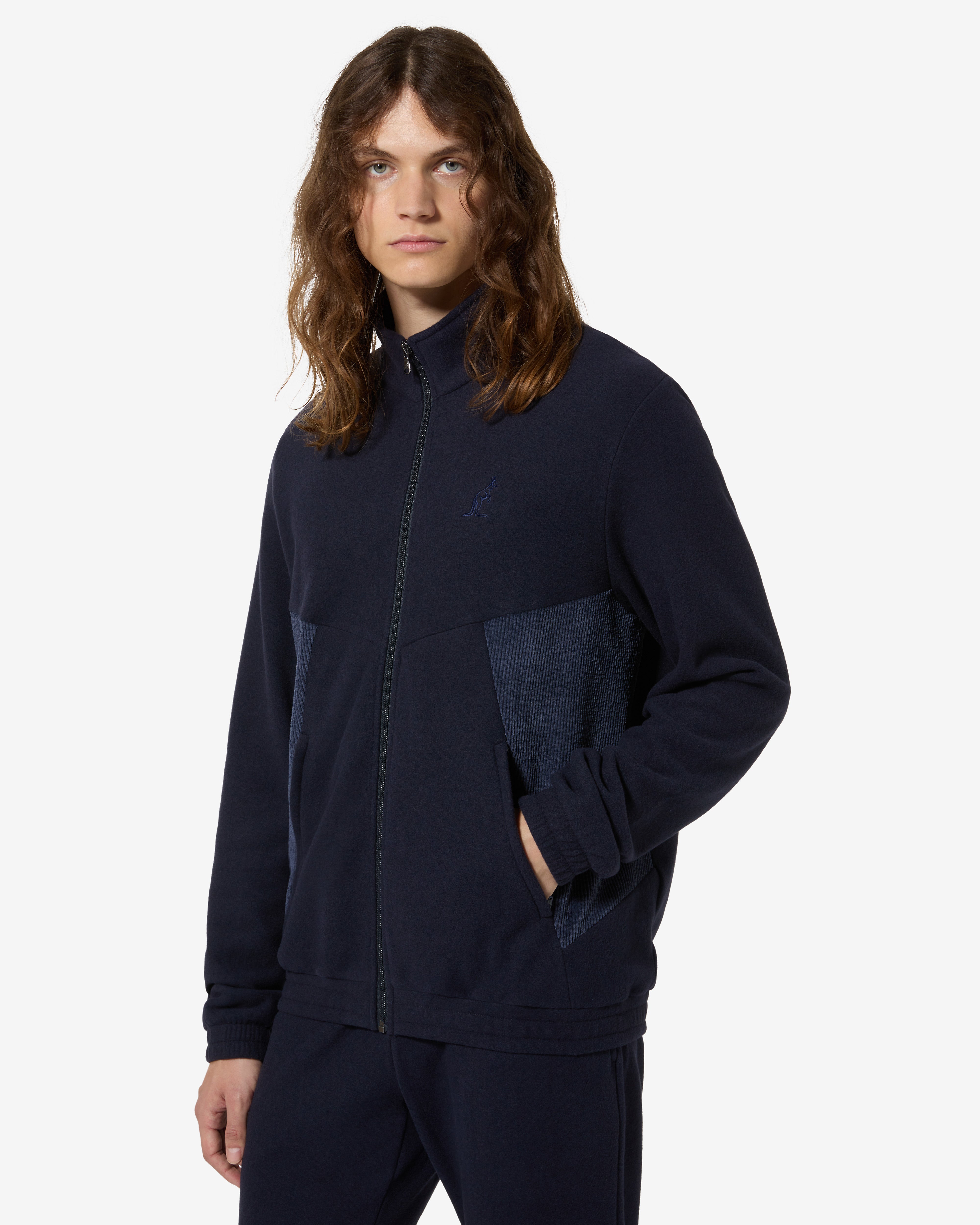 australian-serve-tracksuit-tuta-in-softech-e-corduroy-blu-navy image 2