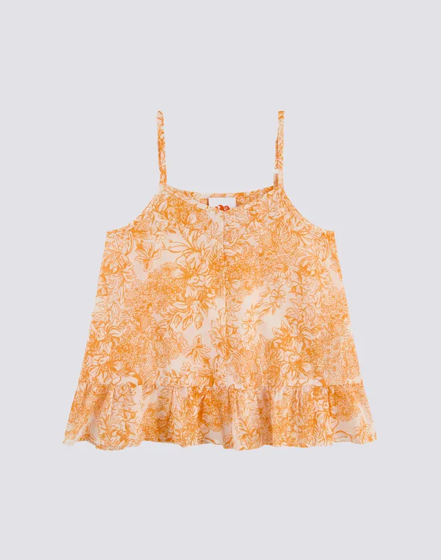 sundek-top-bambina-a-laccini-con-stampa-fleur-de-joie image 1