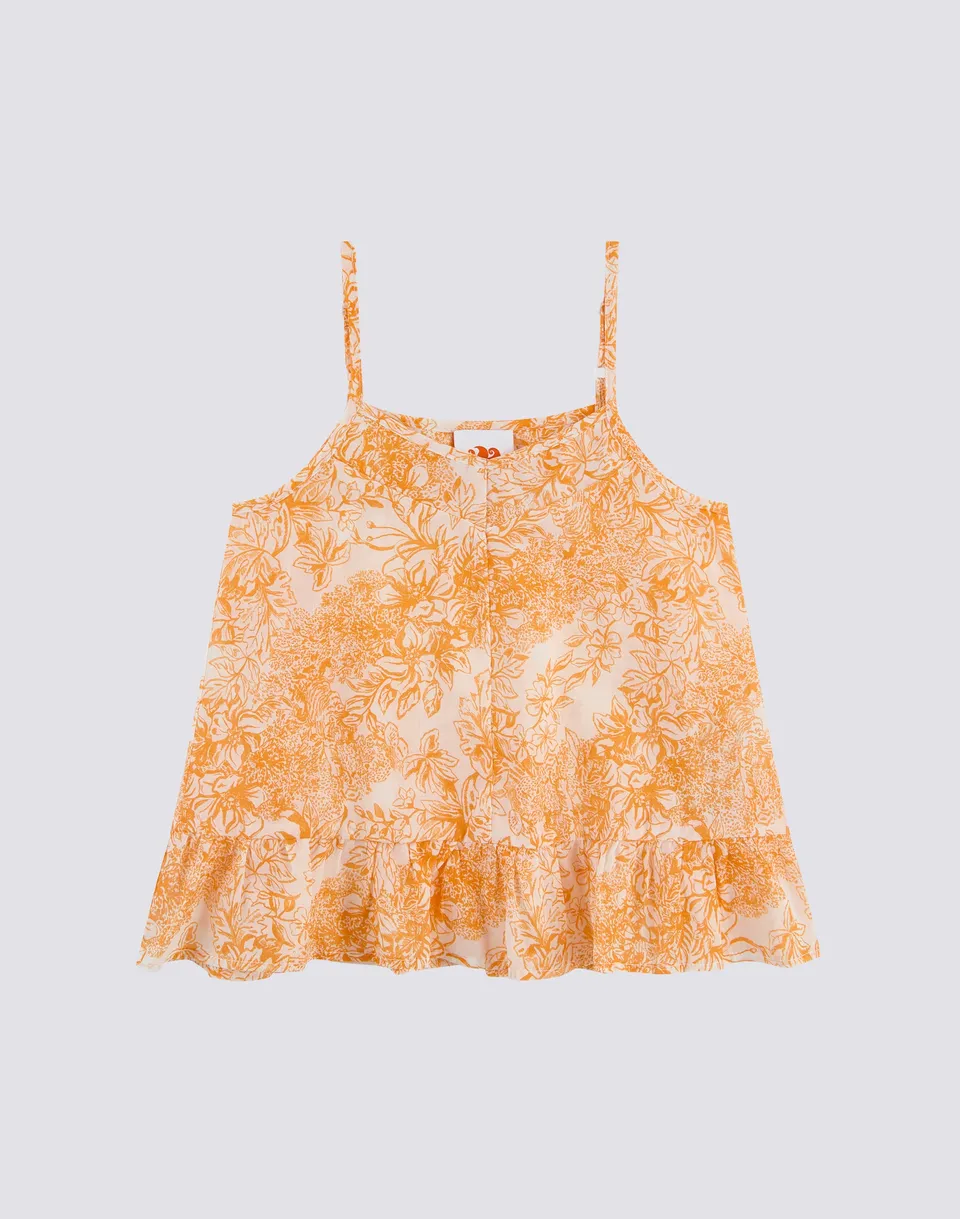 sundek-top-bambina-a-laccini-con-stampa-fleur-de-joie image 1