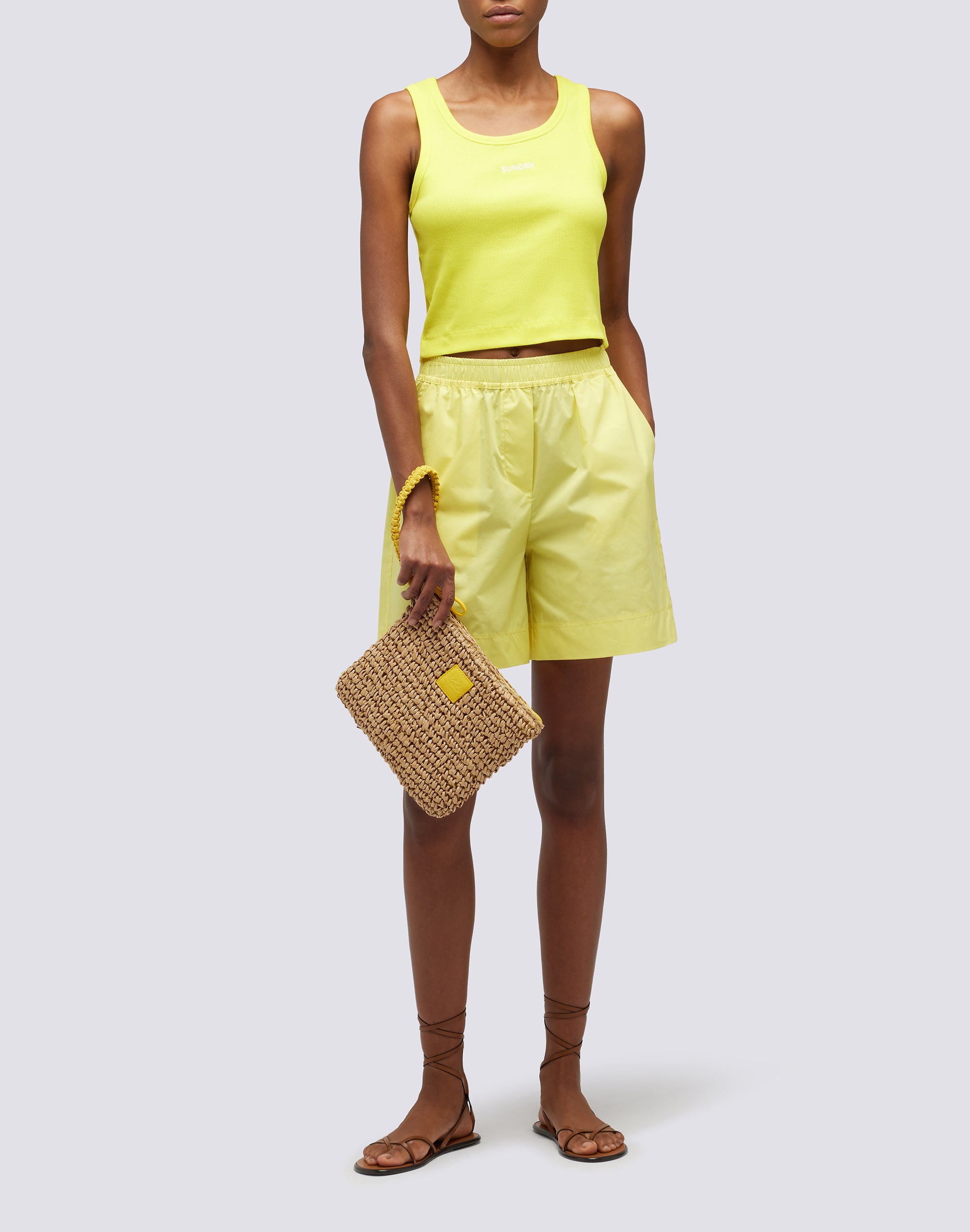 sundek-mini-borsa-paper-straw-pochette-zip image 6
