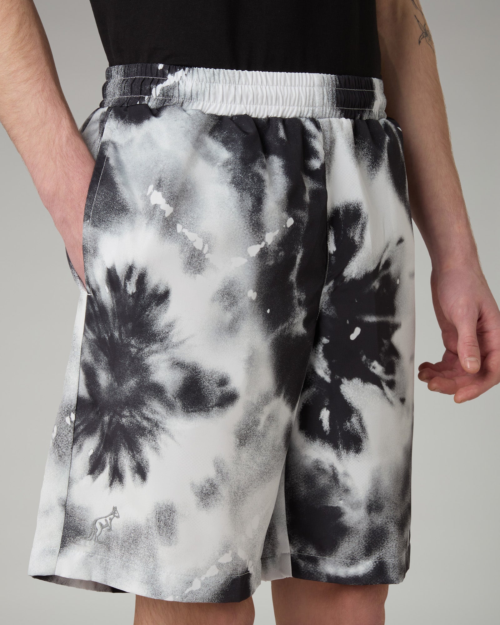 australian-rorschach-short-ace-nero-con-stampa-all-over-comfort-fit image 4