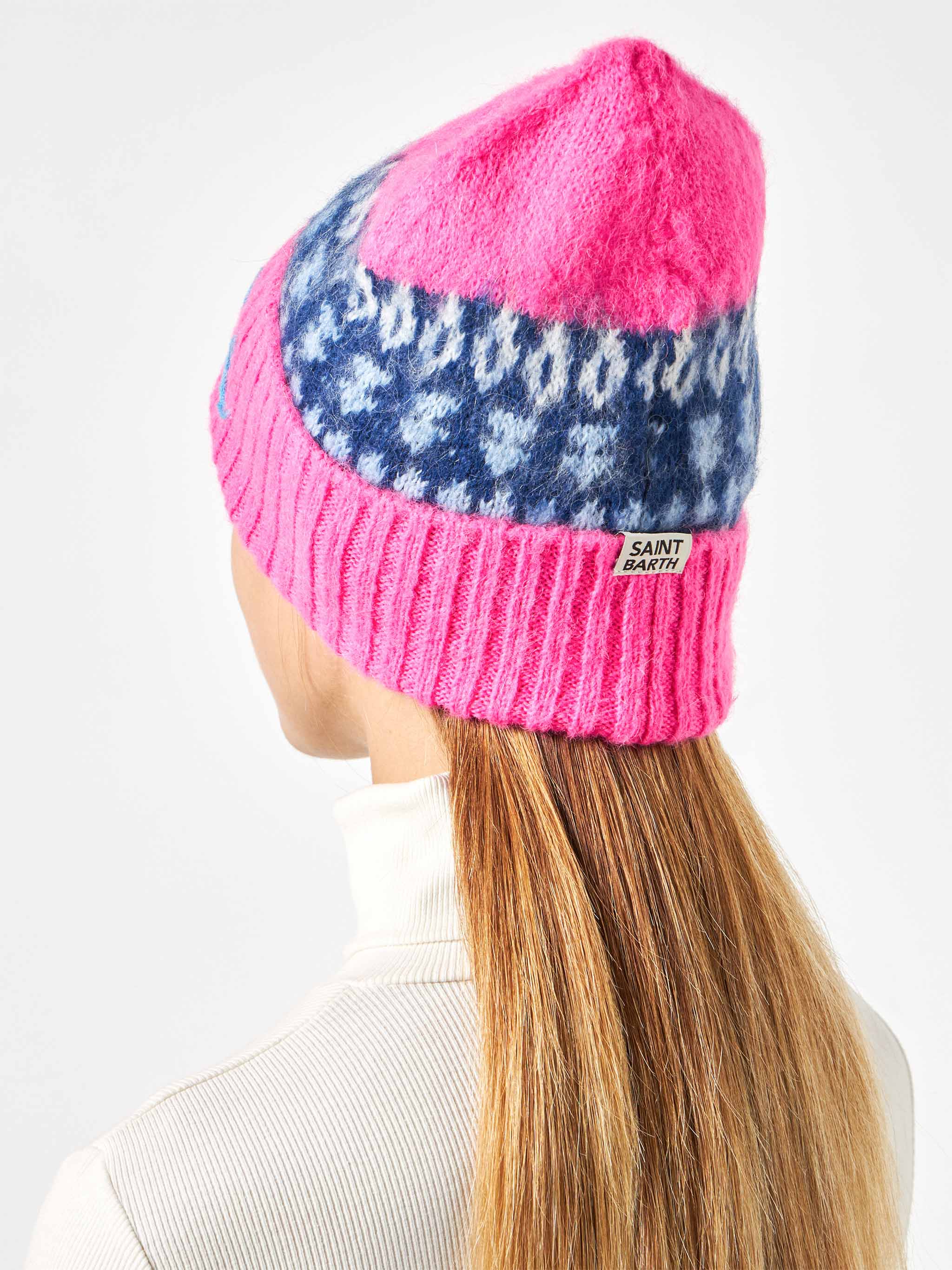 mc2-saint-barth-wengen-nordic-soft-berretto-rosa-fluo-jacquard image 5