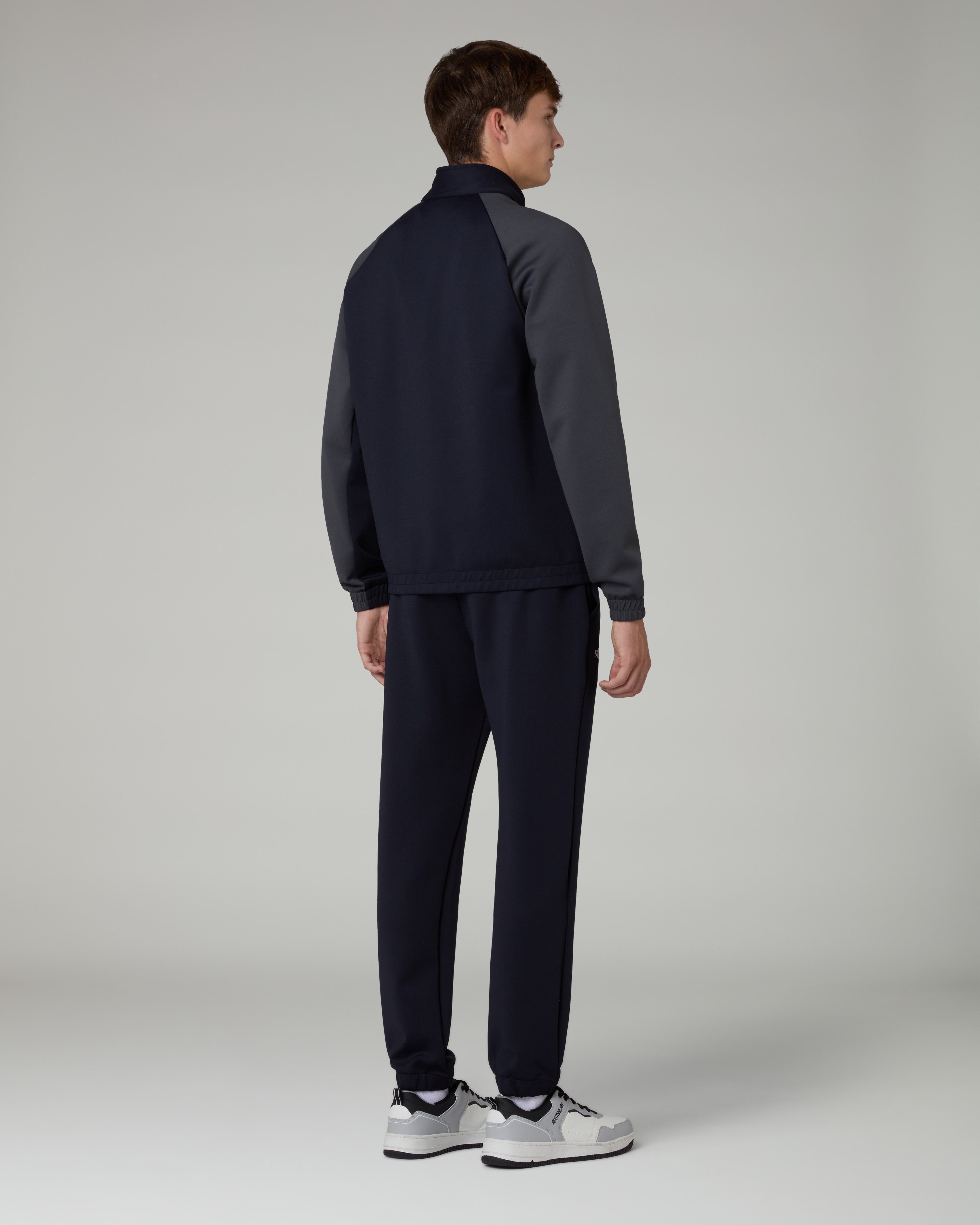 australian-wave-tracksuit-tuta-uomo-leggera-blu-navy-con-zip image 3