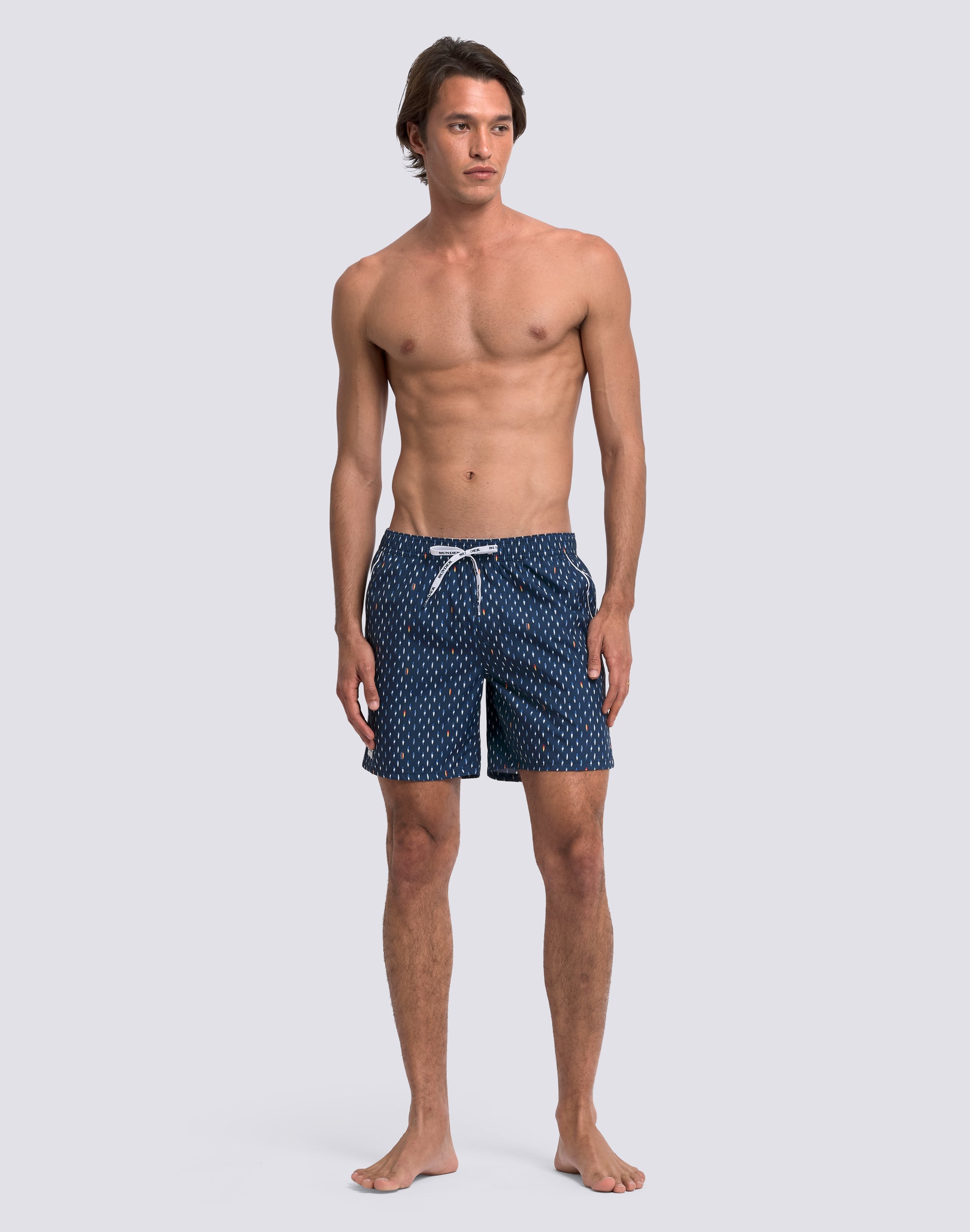 sundek-pervis-m420-costume-uomo-media-lunghezza-stampa-rice-surf-in-repreve image 3