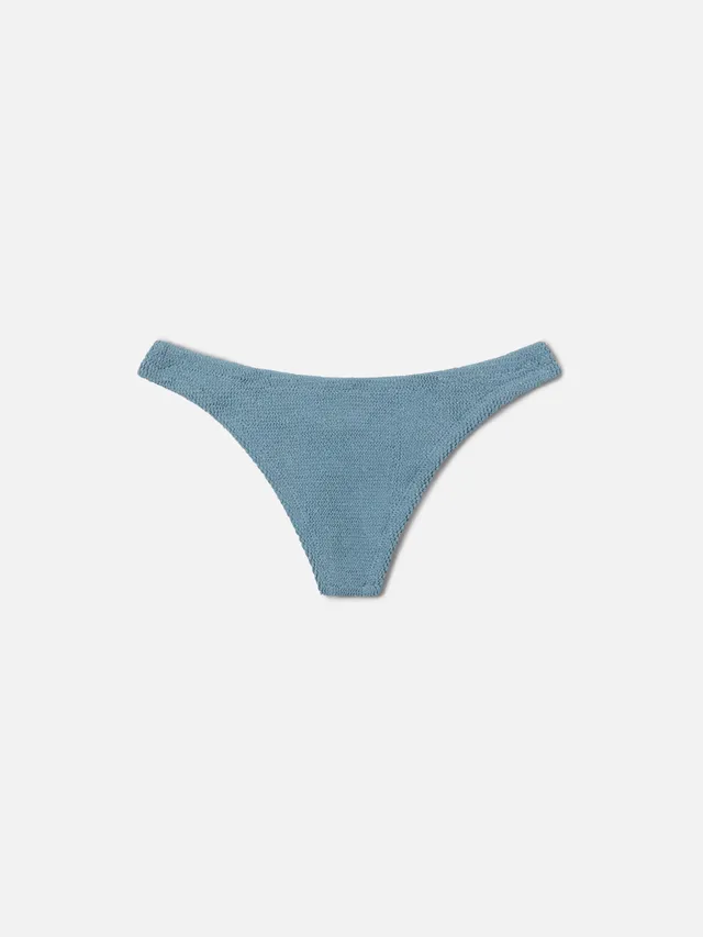 mc2-saint-barth-slip-mare-naomi-modello-brasiliana-in-tessuto-crinkle-lurex-blu- image 1