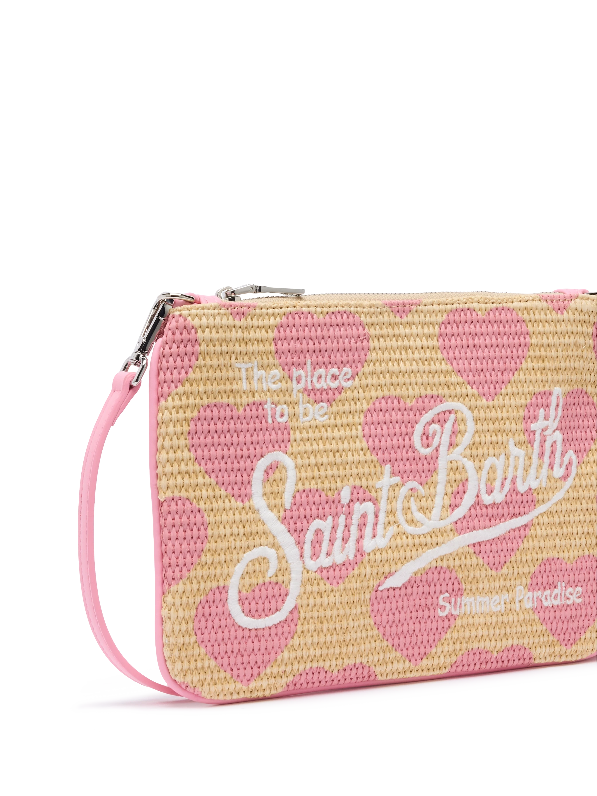 mc2-saint-barth-pochette-parisienne-in-paglia-sintetica-con-stampa-cuori-rosa image 3