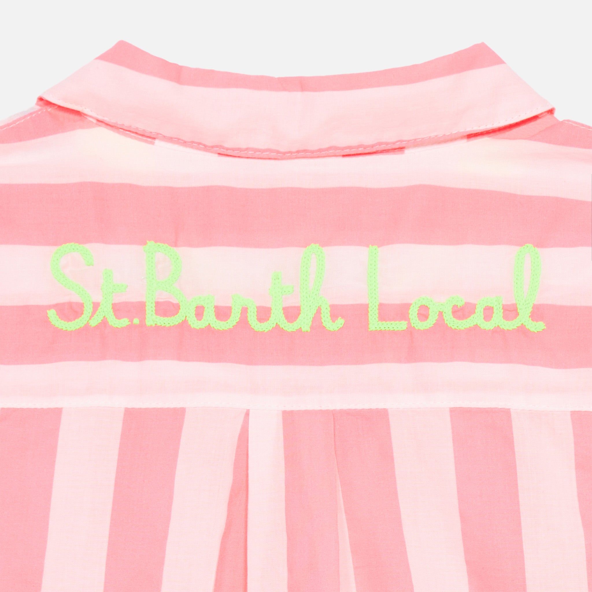 mc2-saint-barth-sikelia-mini-camicia-bambina-righe-rosa-ricamo-st-barth-local image 3
