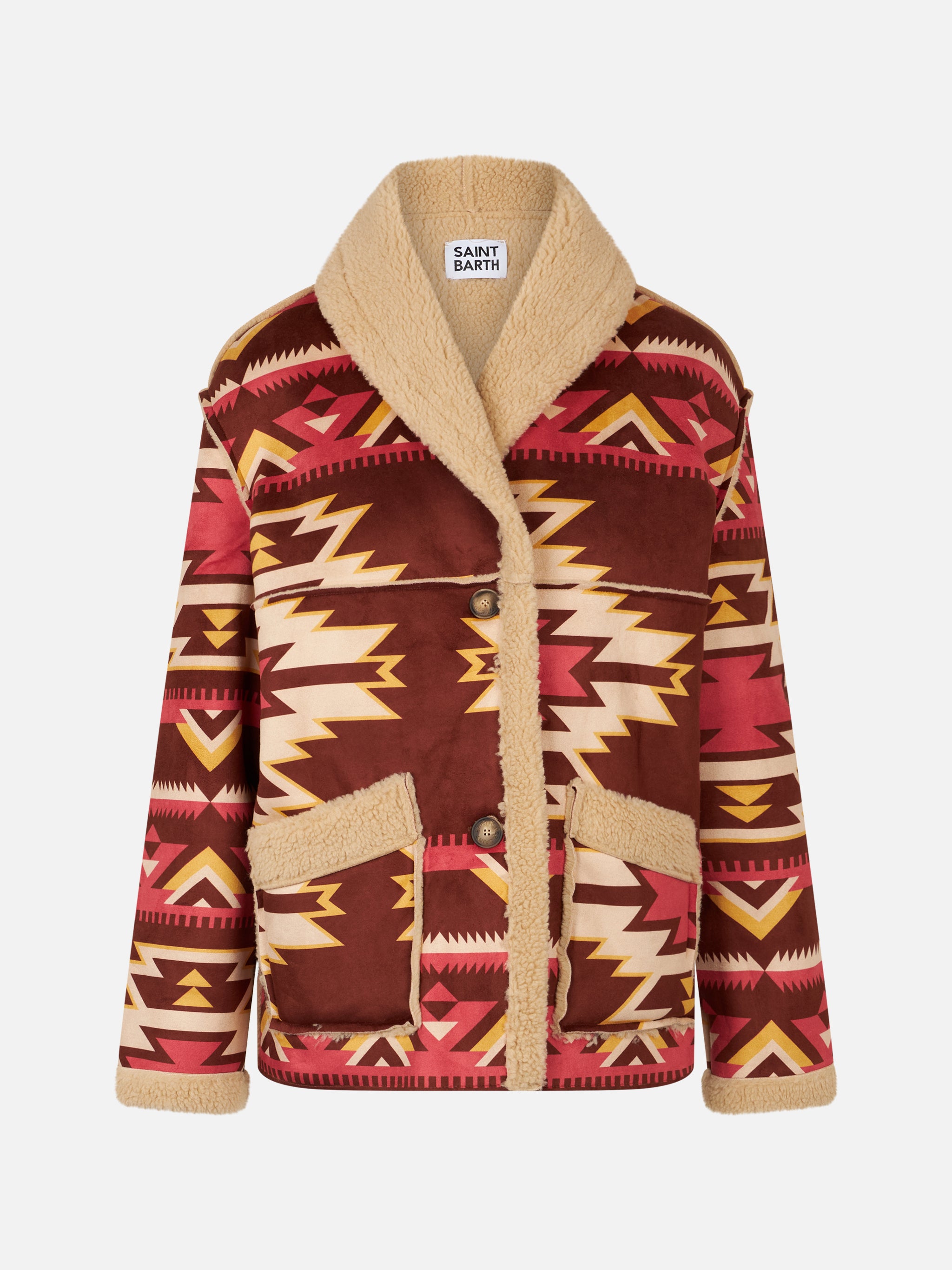 mc2-saint-barth-cappotto-dorys-donna-shearling-reversibile-beige-etnico image 6