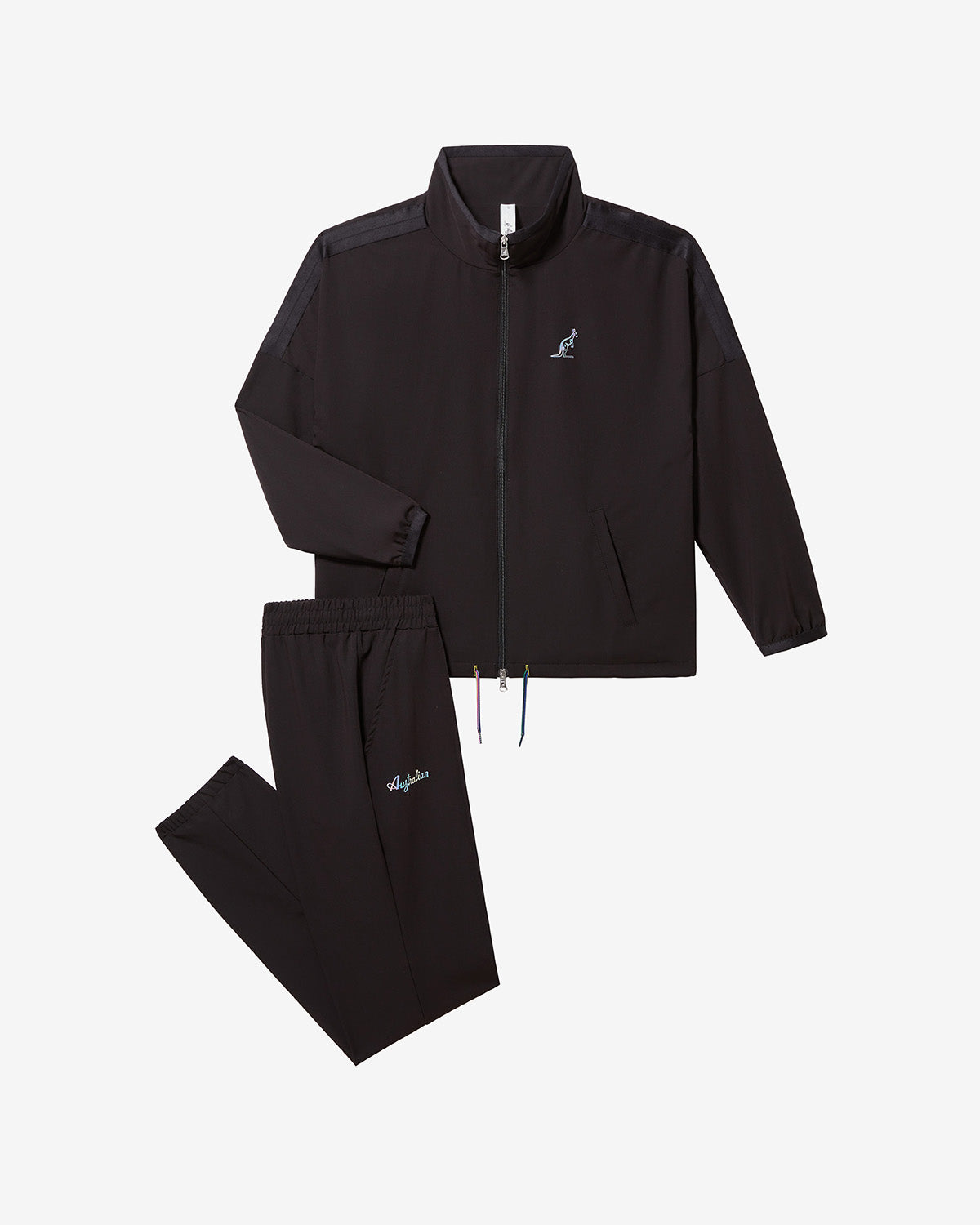 australian-shade-tuta-sportiva-nera-giacca-pantalone image 8