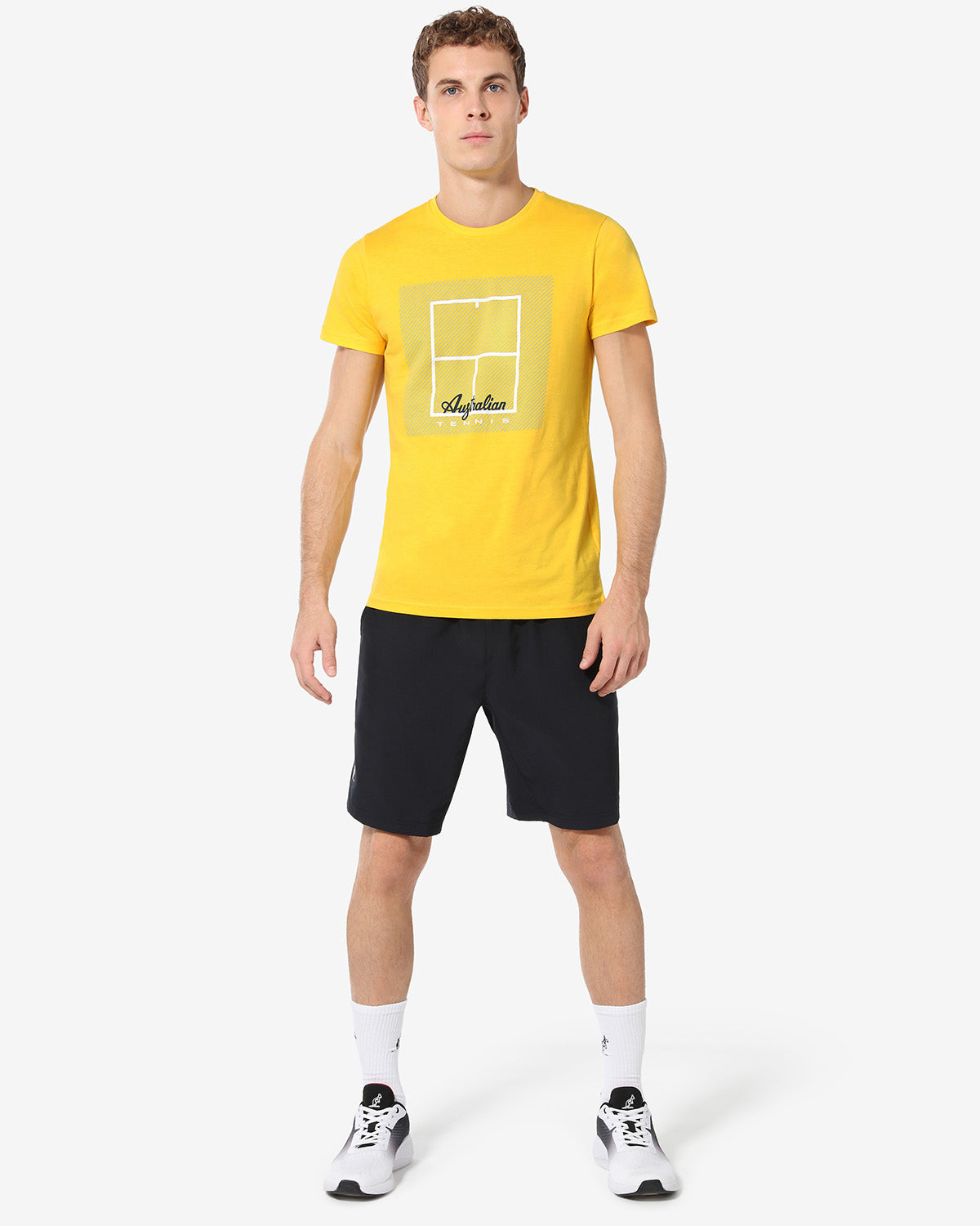 australian-tennis-court-t-shirt-zafferano-maglia-cotone-uomo image 2