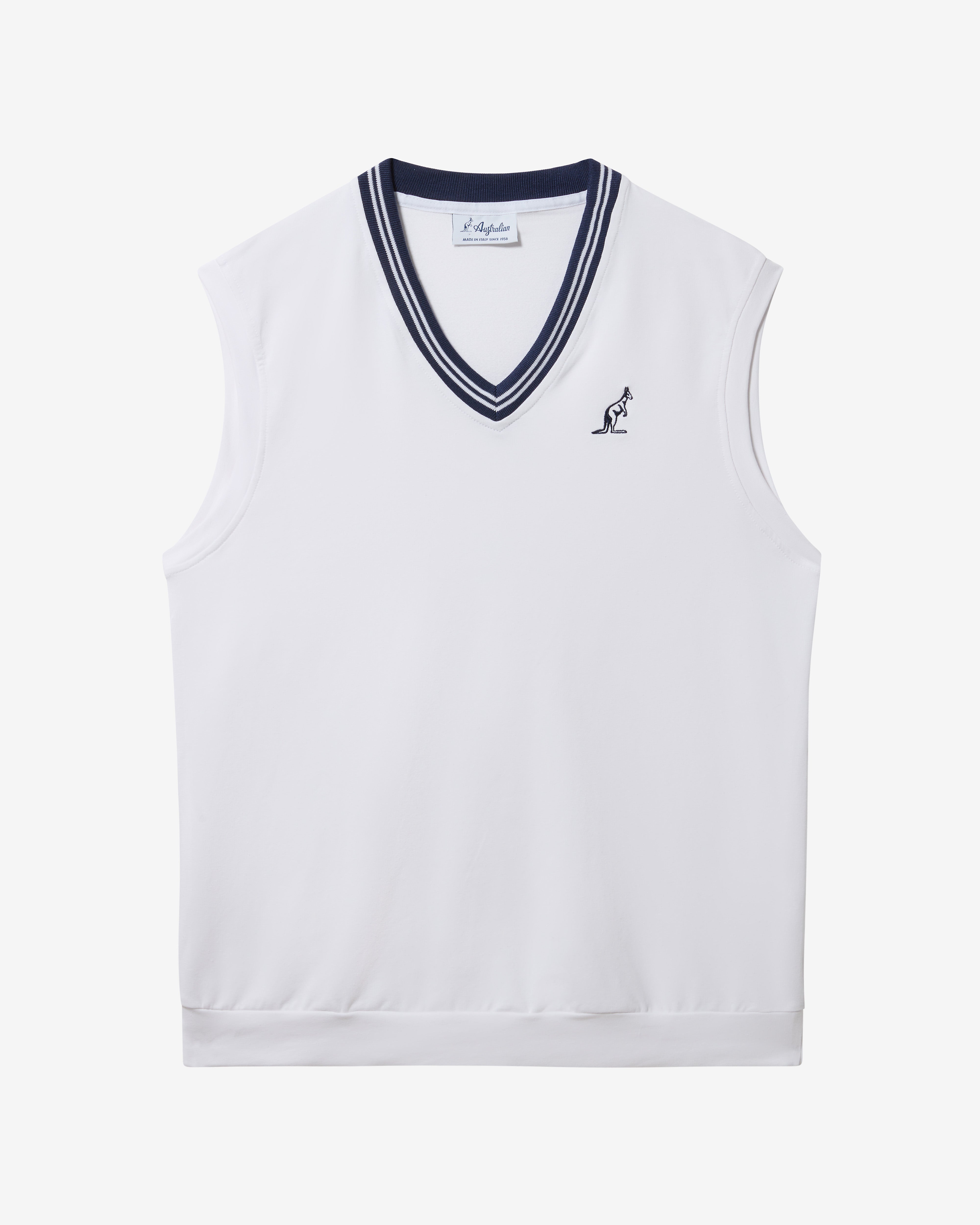 australian-legend-gilet-felpa-bianco-scollo-v image 5