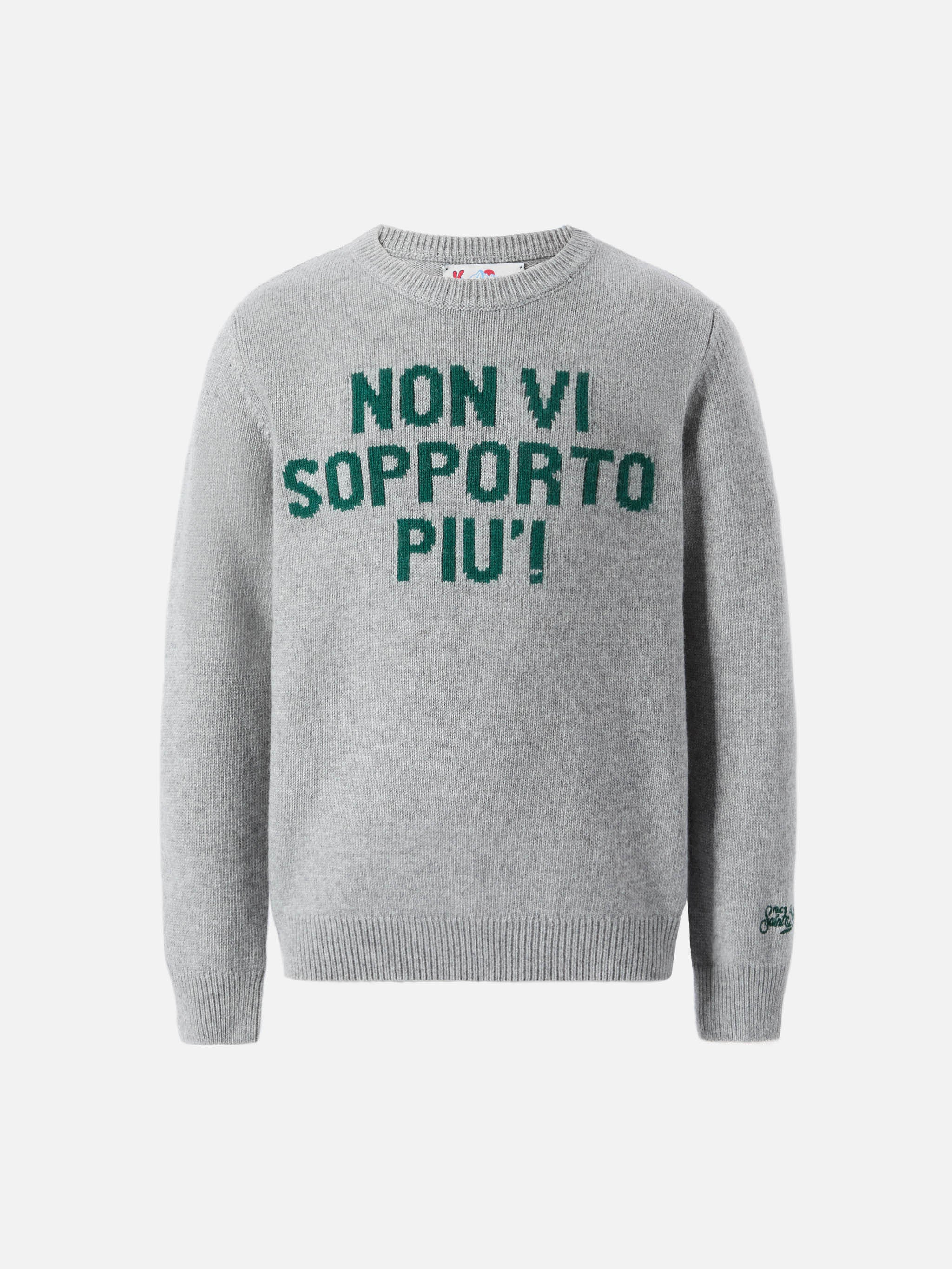 mc2-saint-barth-douglas-maglione-bambino-jacquard-grigio-non-vi-sopporto-pi image 1