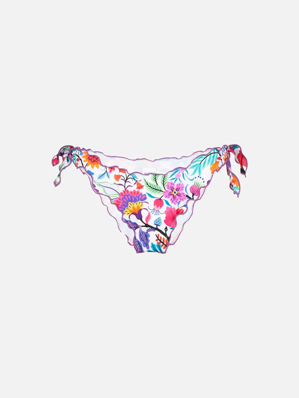 mc2-saint-barth-slip-moon-donna-floreale-con-laccetti-e-balze image 1