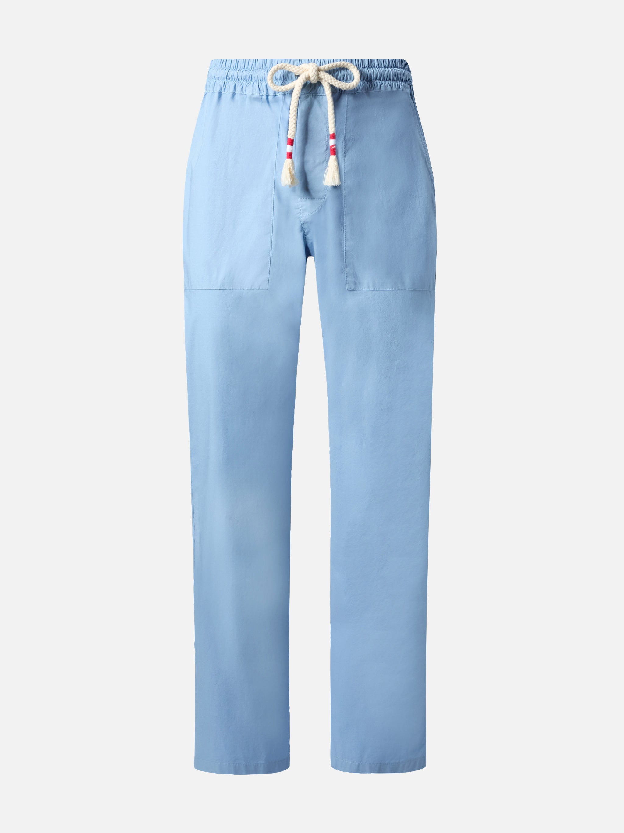mc2-saint-barth-calais-pantaloni-uomo-cotone-azzurro-polvere-relaxed-coulisse image 4