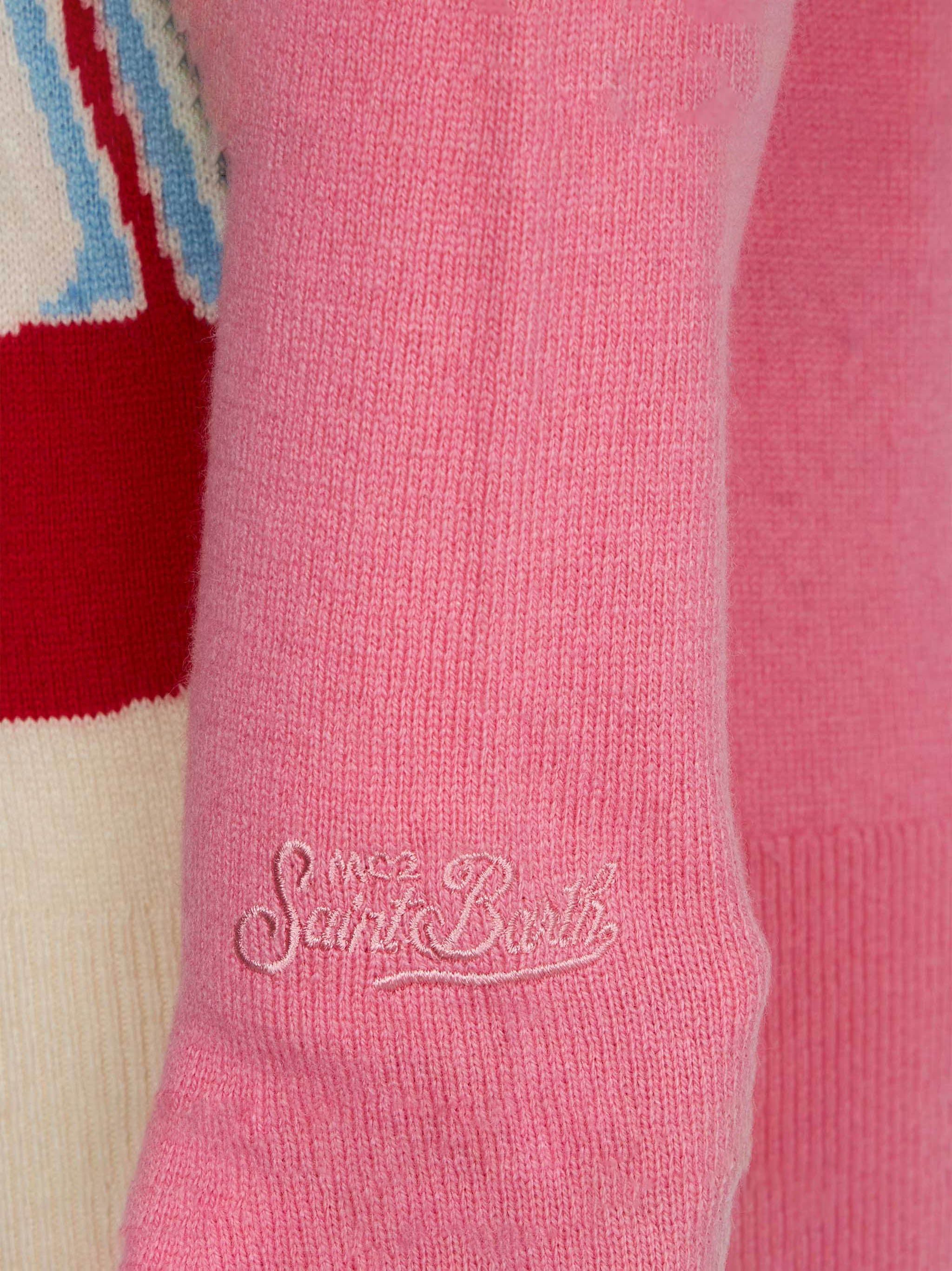 maglione-da-bambina-mc2-saint-barth-girocollo-con-cartolina-di-courmayeur image 3