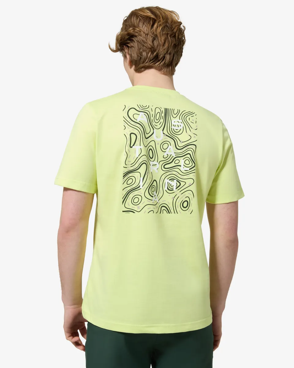 australian-topographic-t-shirt-lime-cotone-regular-fit-made-in-italy image 1