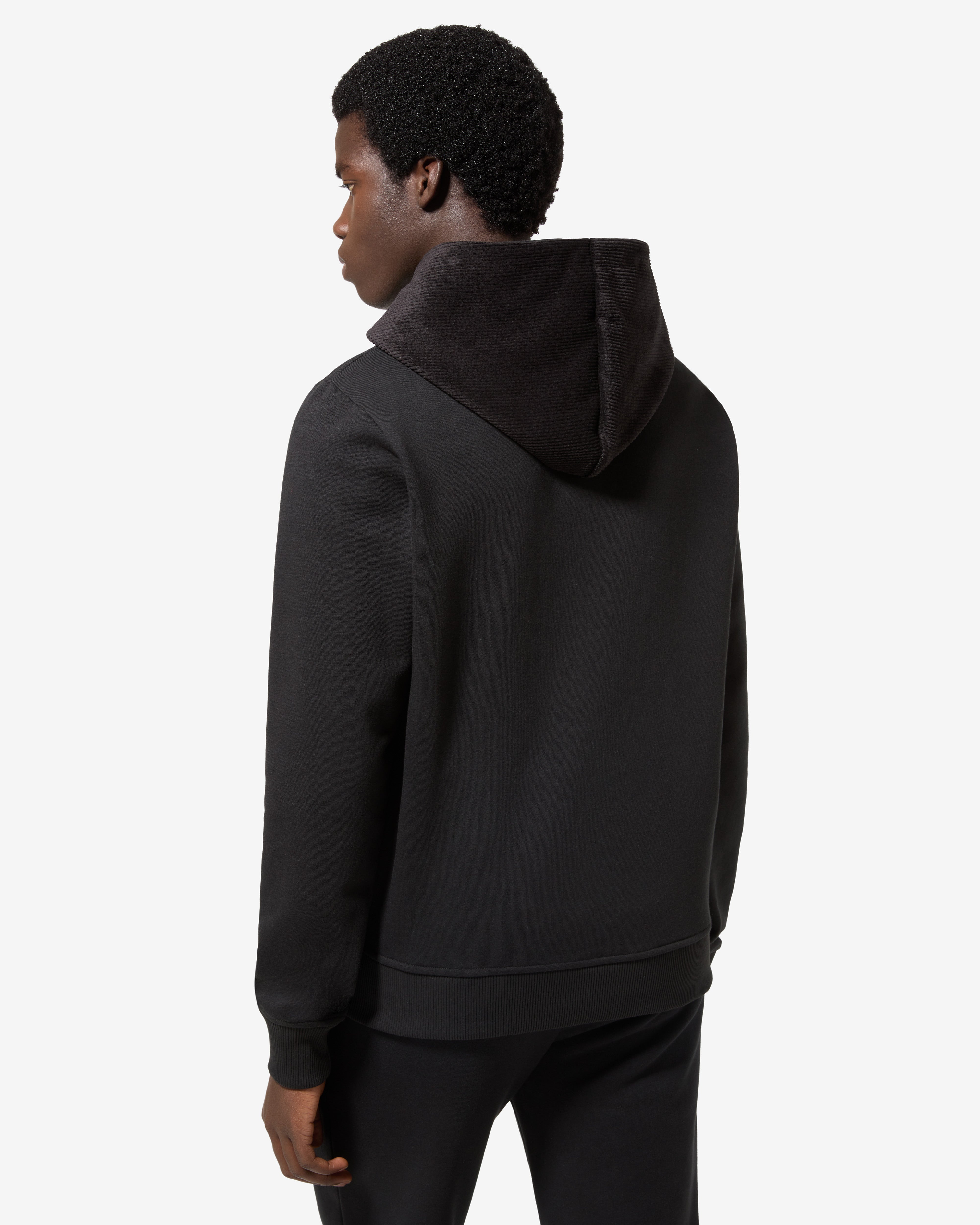 australian-style-hoodie-nero-in-corduroy-con-cappuccio image 3