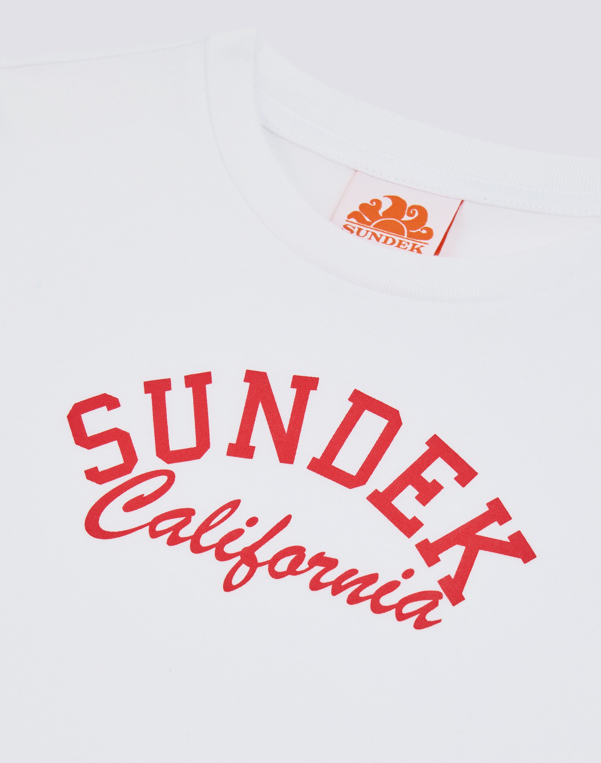 sundek-g748-mini-t-shirt-crop-bambina-stile-vintage image 3