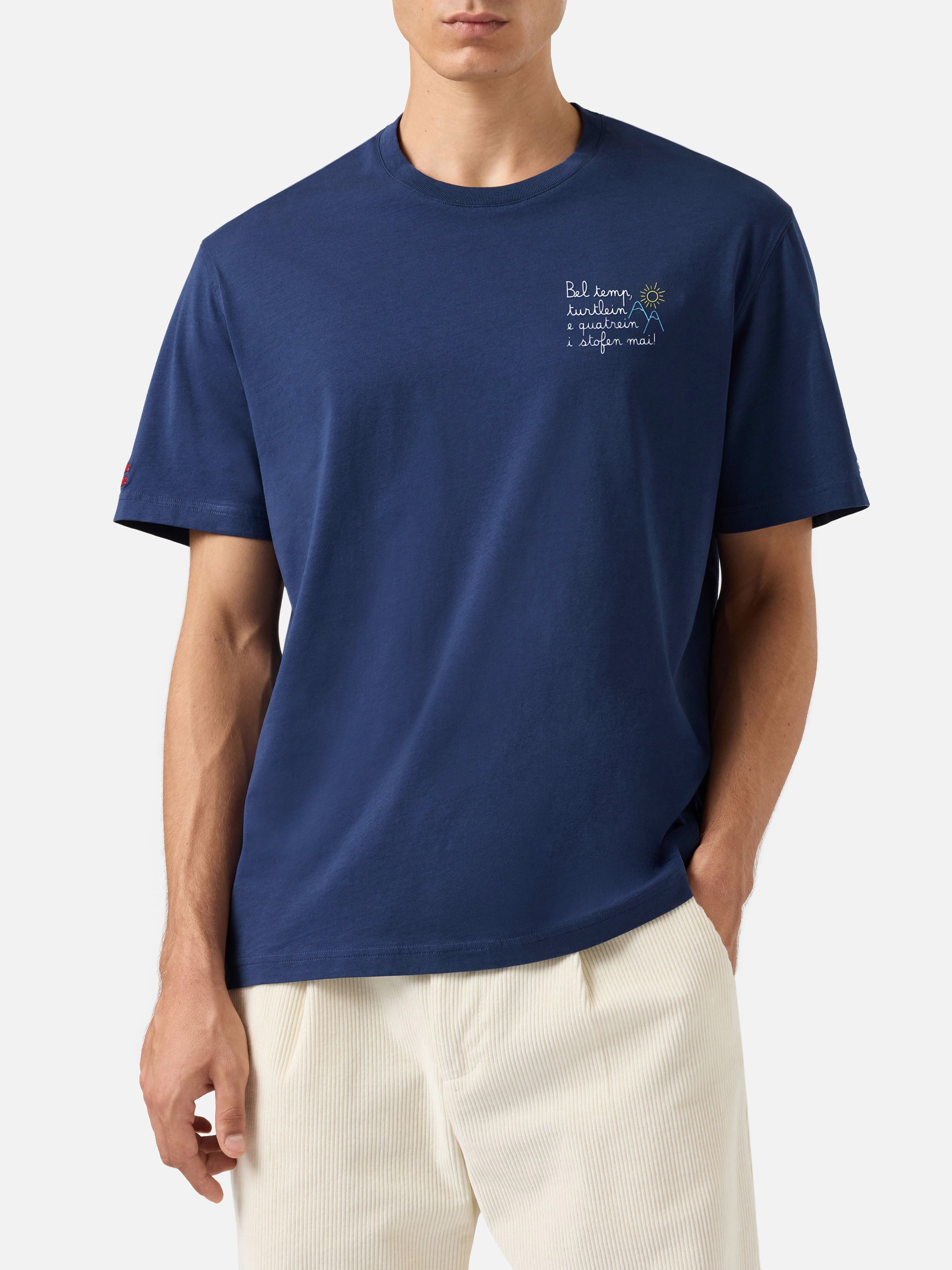 mc2-saint-barth-t-shirt-arnott-warm-uomo-in-cotone-blu-navy image 2