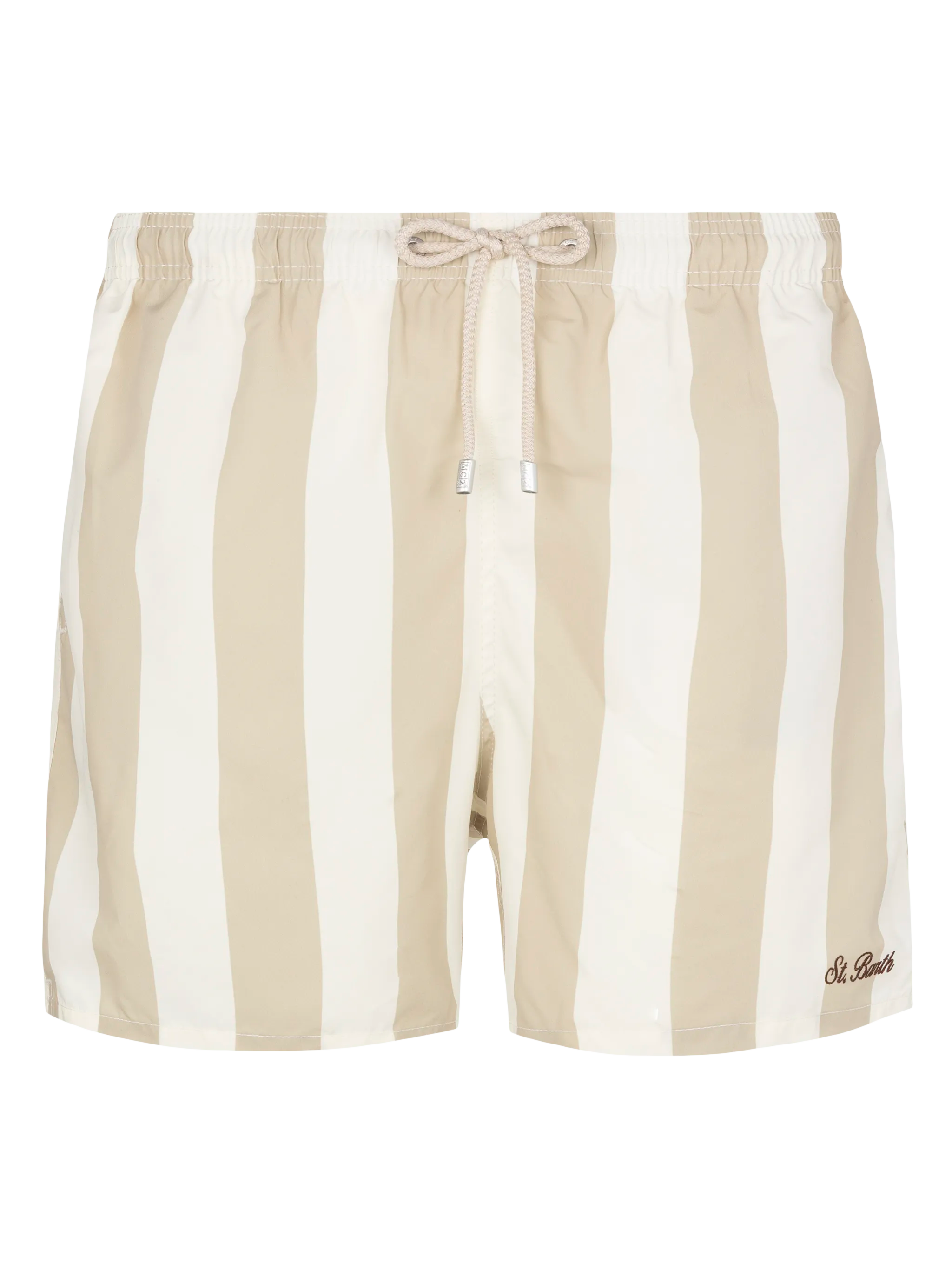 mc2-saint-barth-gustavia-costume-mare-uomo-lunghezza-media-a-righe-beige-con-ric image 1