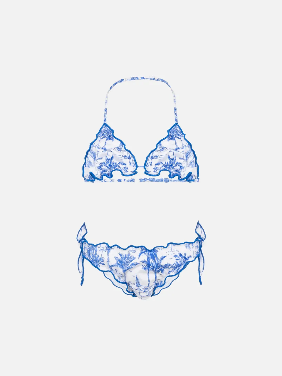 mc2-saint-barth-cris-bikini-a-triangolo-bambina-toile-de-jouy-bluette-bianco image 1