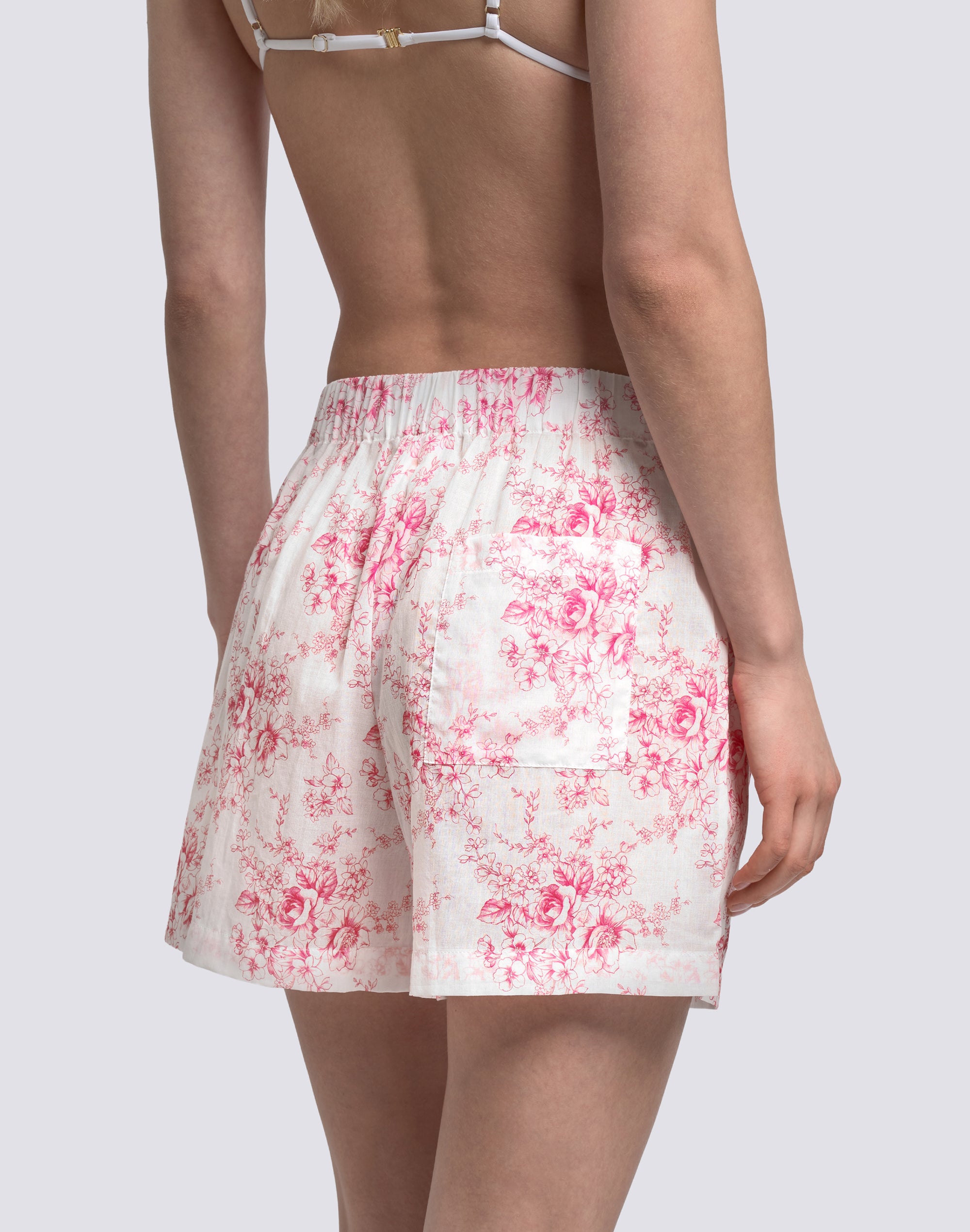 sundek-goldenwave-w400wkvl3jd-shorts-donna-a-vita-elasticata-con-fantasia-rose-d image 5