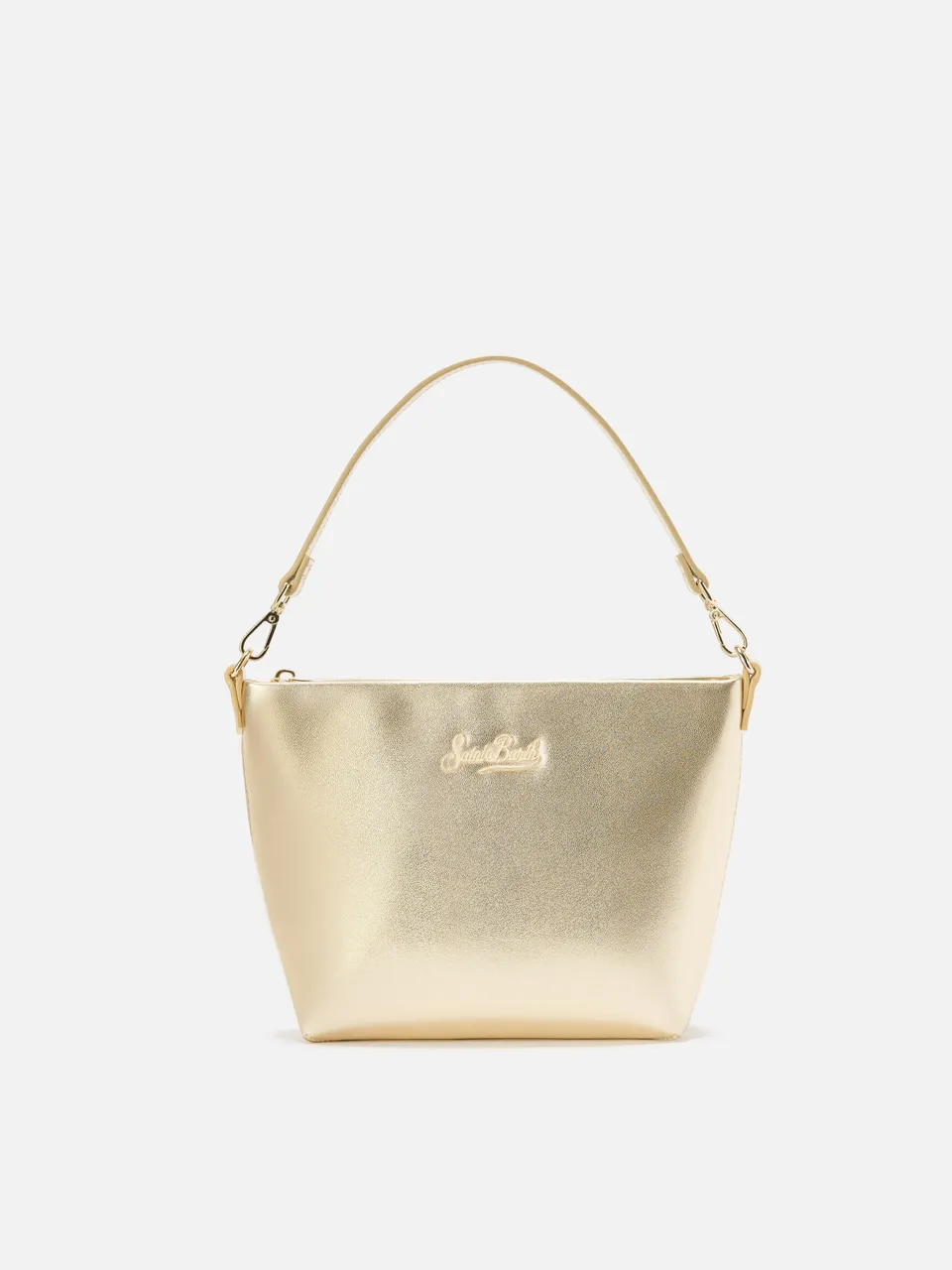 mc2-saint-barth-borsa-aline-bag-in-pelle-laminata-oro-con-due-tracolle-removibil image 1