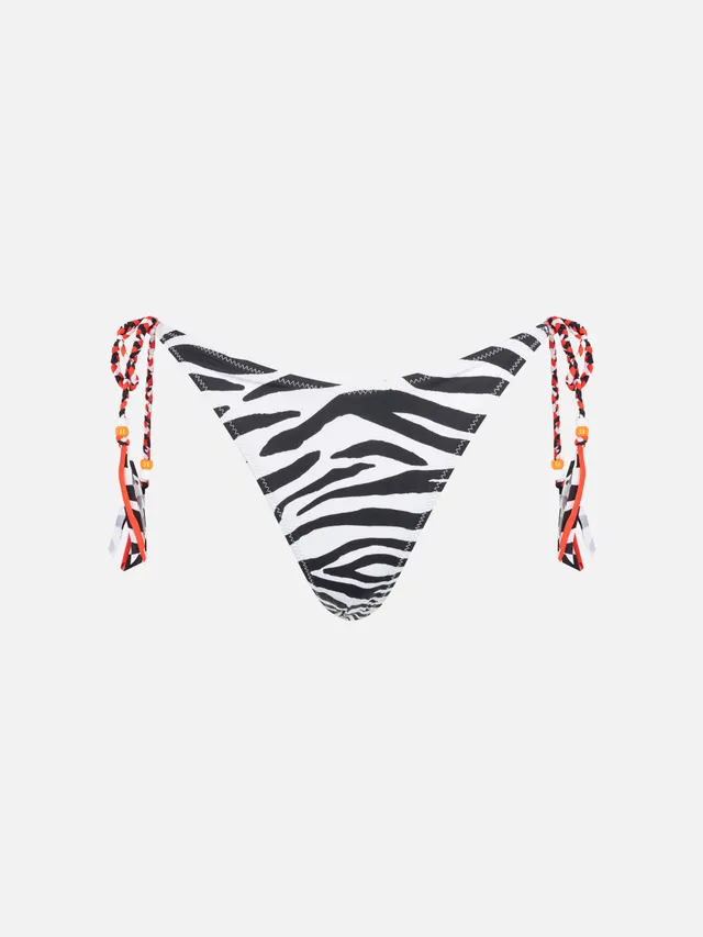 mc2-saint-barth-slip-mare-norah-cheeky-zebra-con-lacci-fucsia-donna image 1