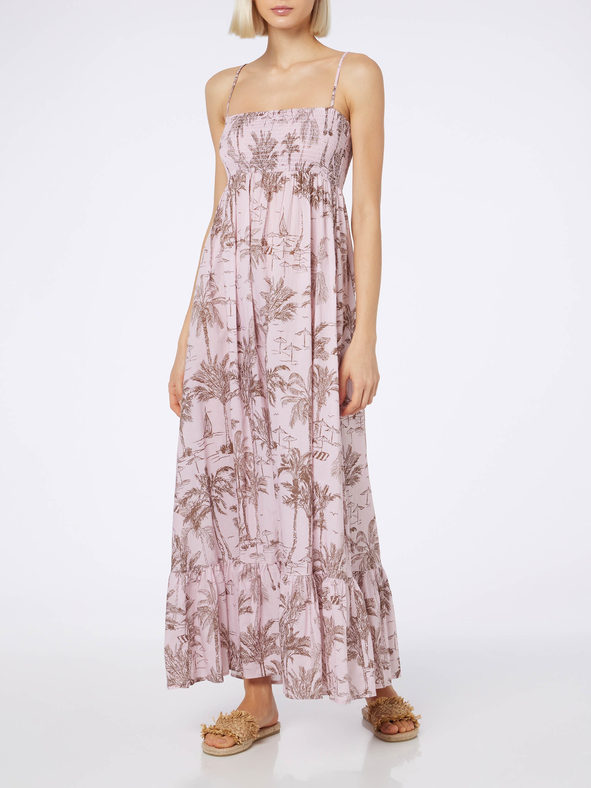 mc2-saint-barth-abito-jemma-donna-in-cotone-rosa-toile-de-jouy image 1