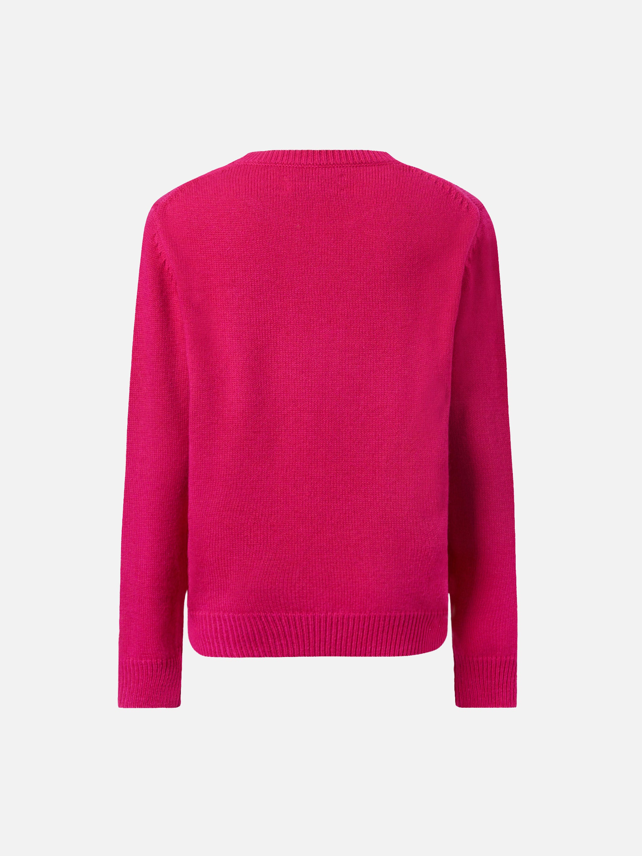 mc2-saint-barth-princess-maglione-girocollo-bambina-in-misto-cashmere-fucsia-con image 3