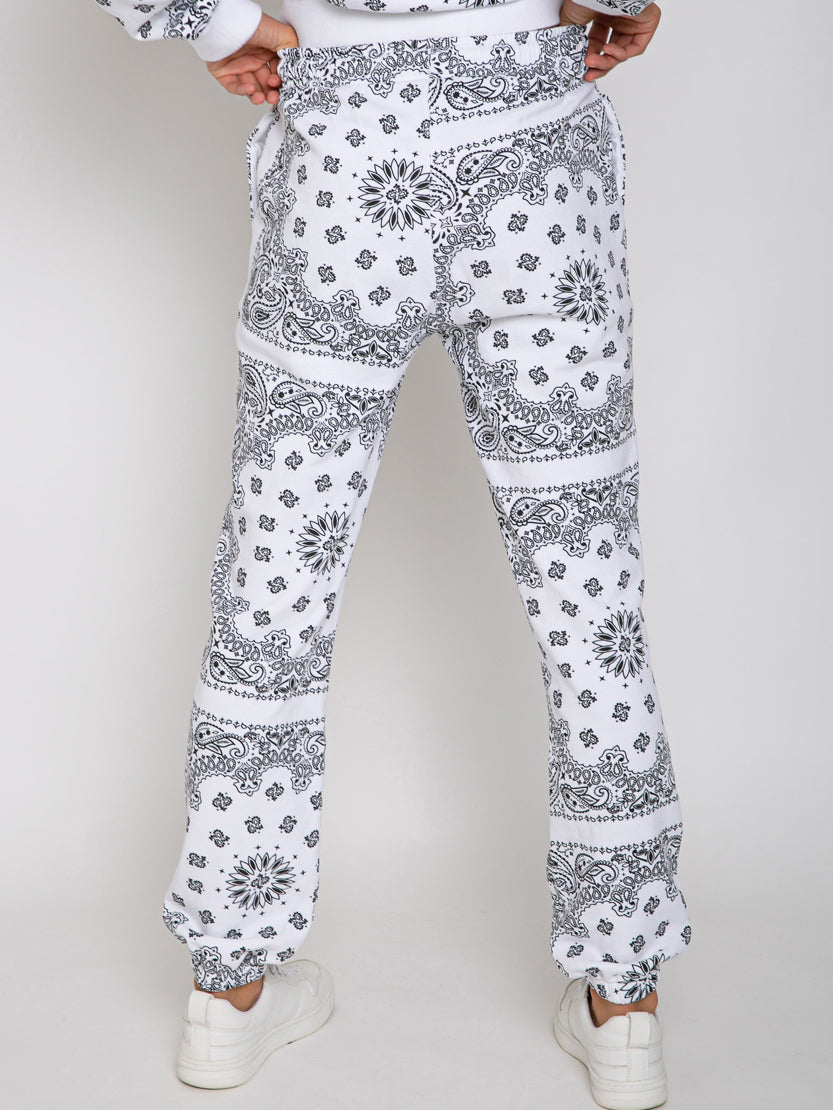 mc2-saint-barth-joggers-donna-in-cotone-con-stampa-bandana-bianca image 4