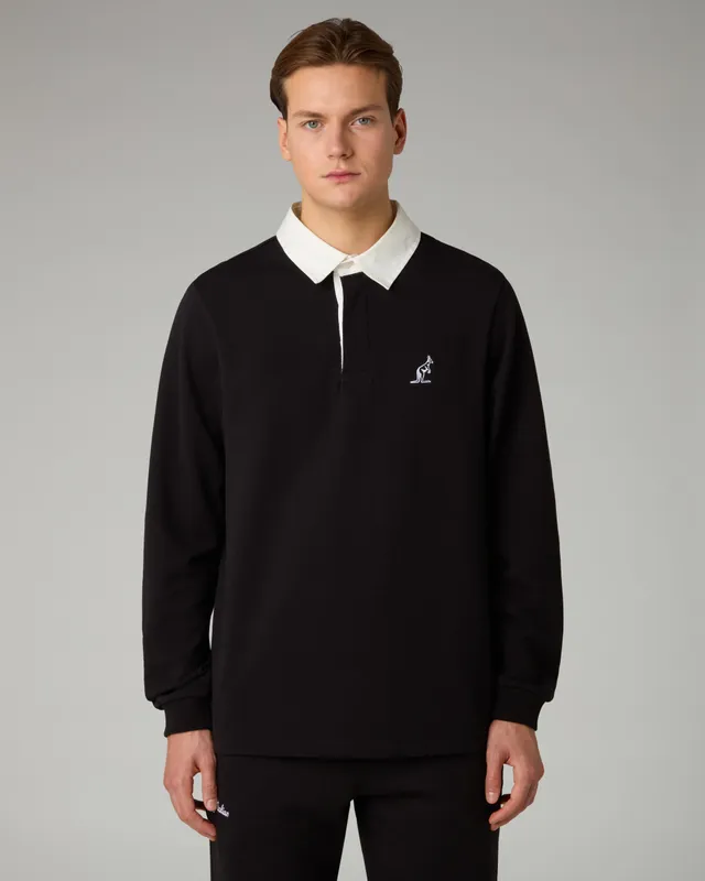 australian-academy-polo-nera-in-piqu-t-regular image 1