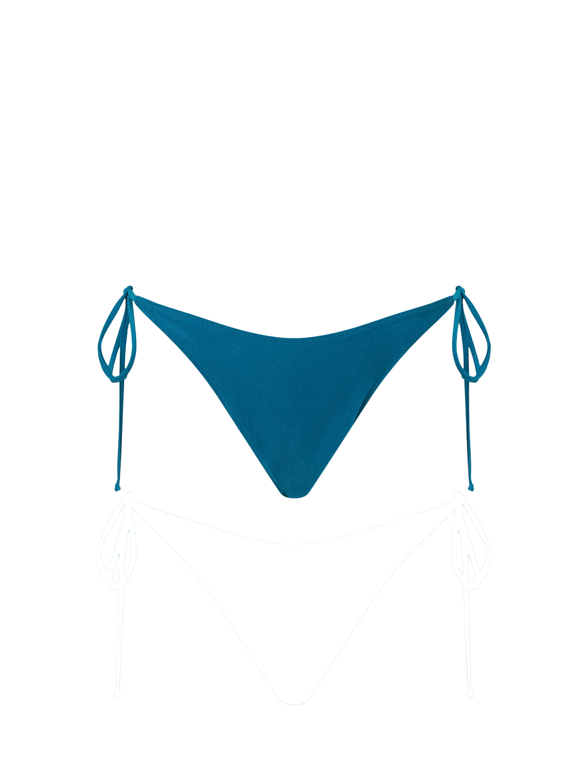 mc2-saint-barth-slip-bikini-marielle-verde-teal-con-laccetti-regolabili image 1