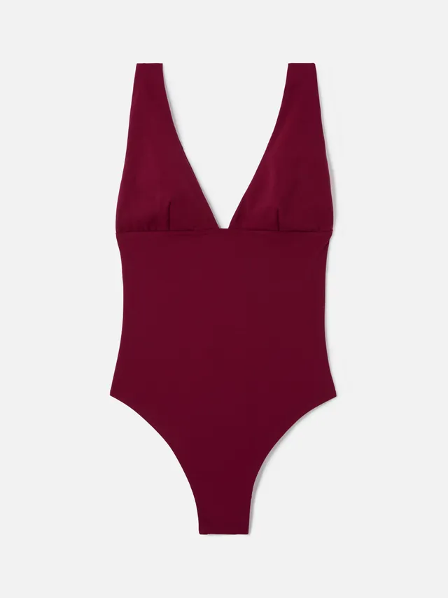 costume-intero-mc2-saint-barth-mavi-bordeaux-con-scollatura-profonda image 1