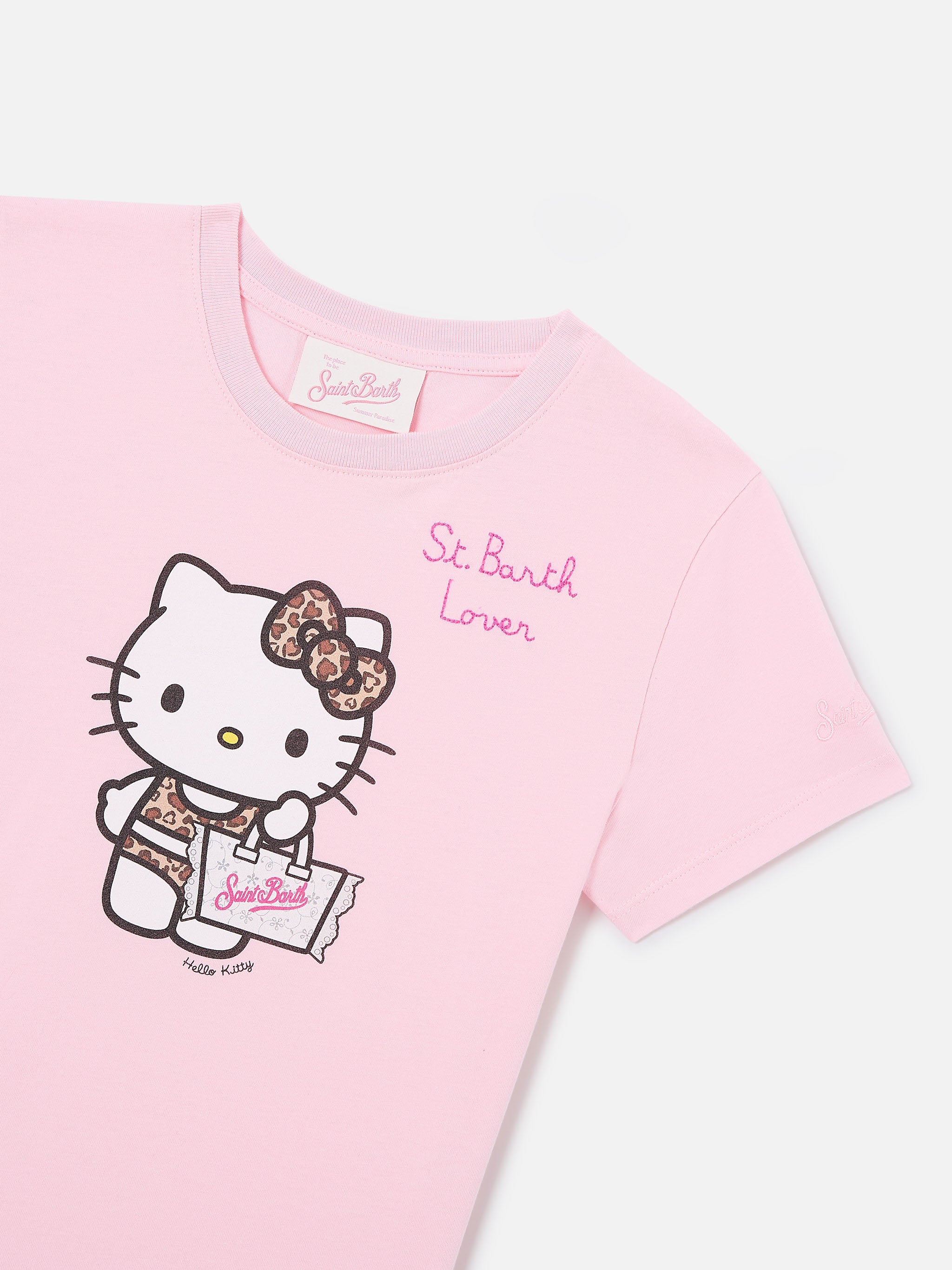 mc2-saint-barth-t-shirt-elly-hello-kitty-rosa-bambina image 2