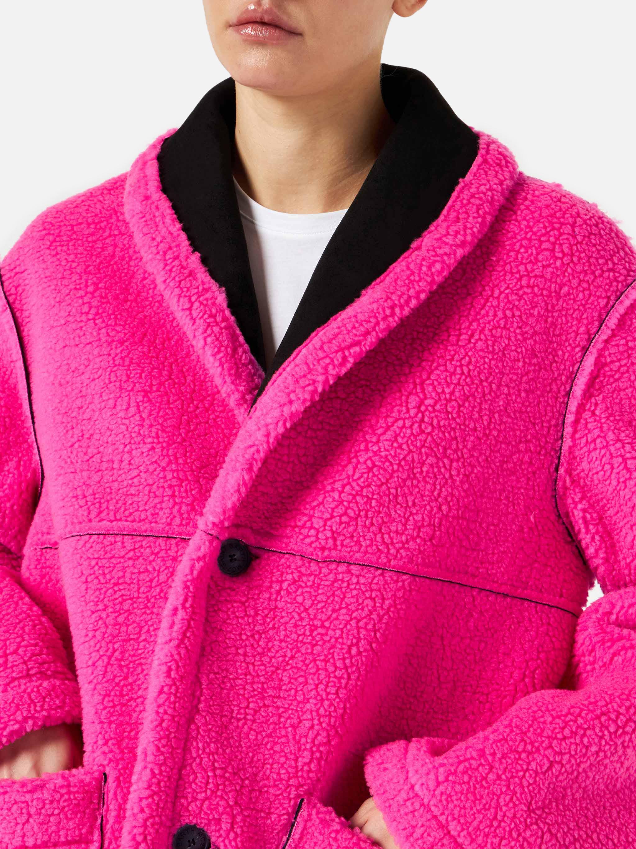 cappotto-dorys-mc2-saint-barth-in-shearling-sintetico-reversibile-nero-e-fucsia- image 3