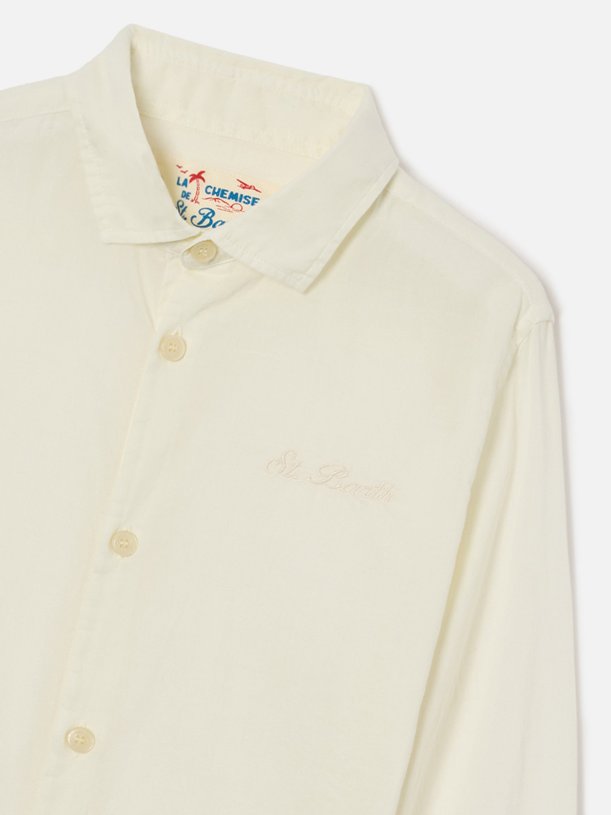 mc2-saint-barth-chemise-jr-lcm0002-camicia-bambino-in-cotone-voile-panna image 2