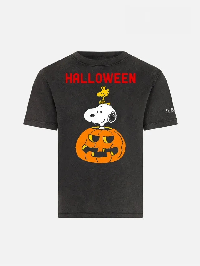 t-shirt-bambino-mc2-saint-barth-halloween-snoopy-peanuts-edizione-speciale-nera image 1