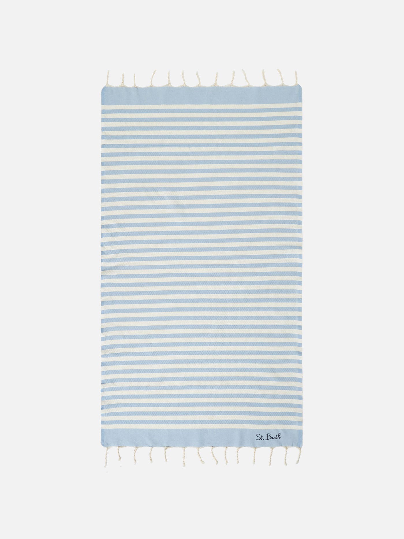 mc2-saint-barth-telo-mare-foutas-a-righe-azzurre-e-bianche-in-cotone-jacquard image 1