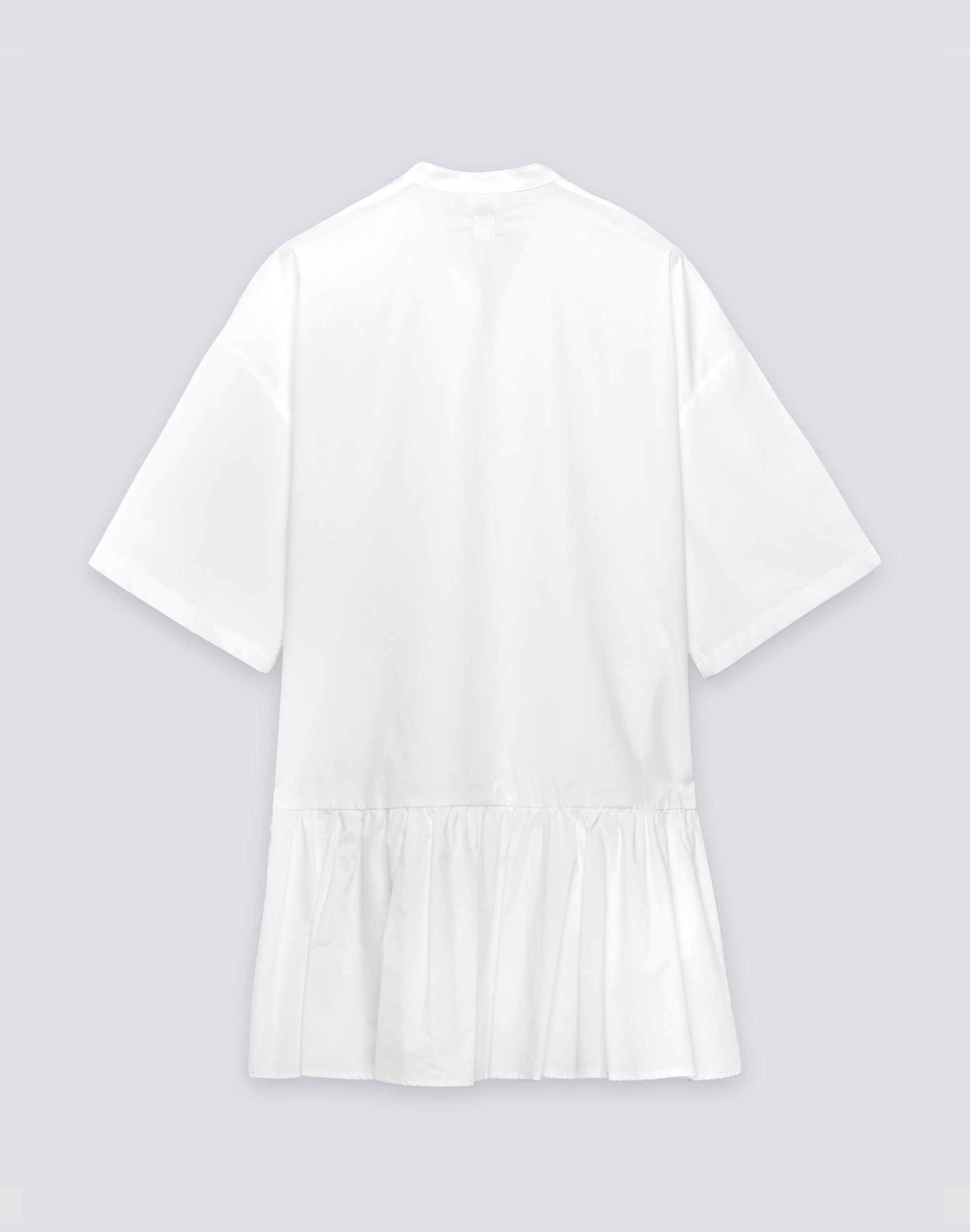 sundek-abito-donna-corto-asimmetrico-in-popeline-di-cotone-2 image 2