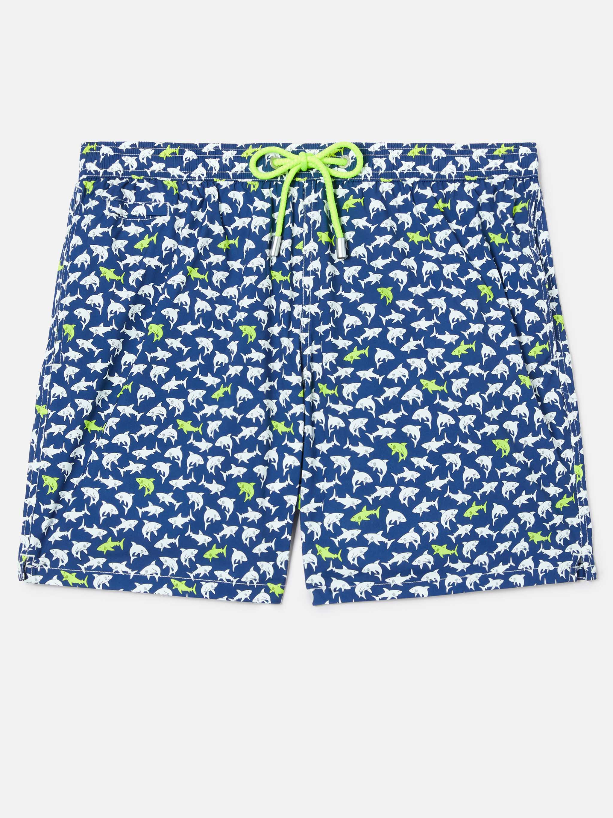 mc2-saint-barth-lighting-micro-costume-mare-uomo-blu-navy-con-stampa-squali image 1