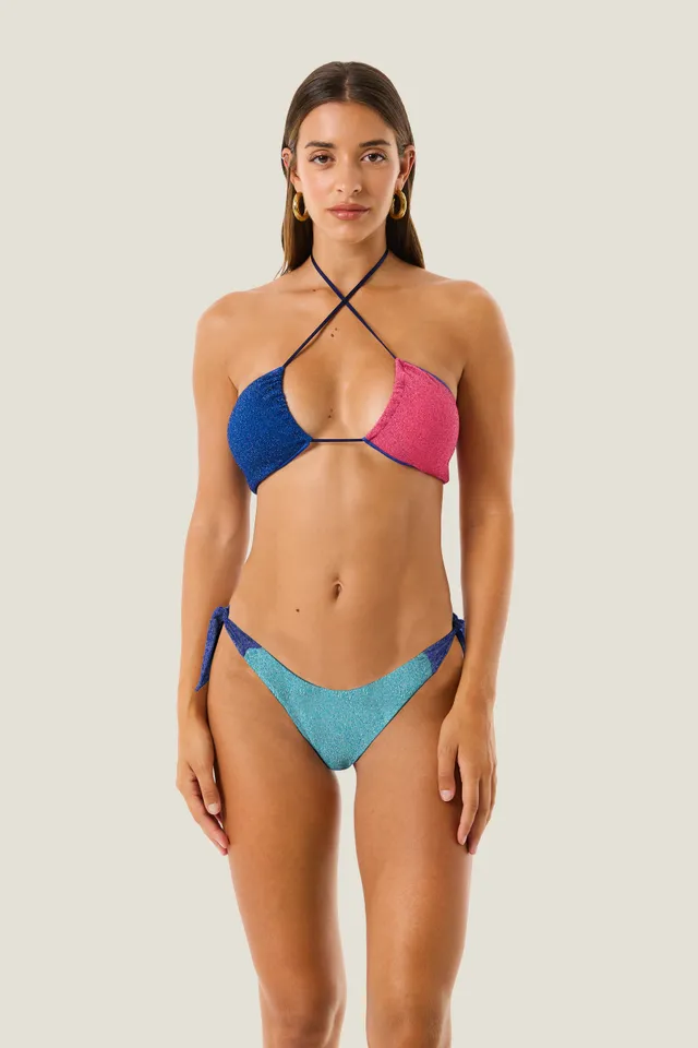 4giveness-fascia-e-slip-tricolor-lurex-bikini-fascia-donna image 1