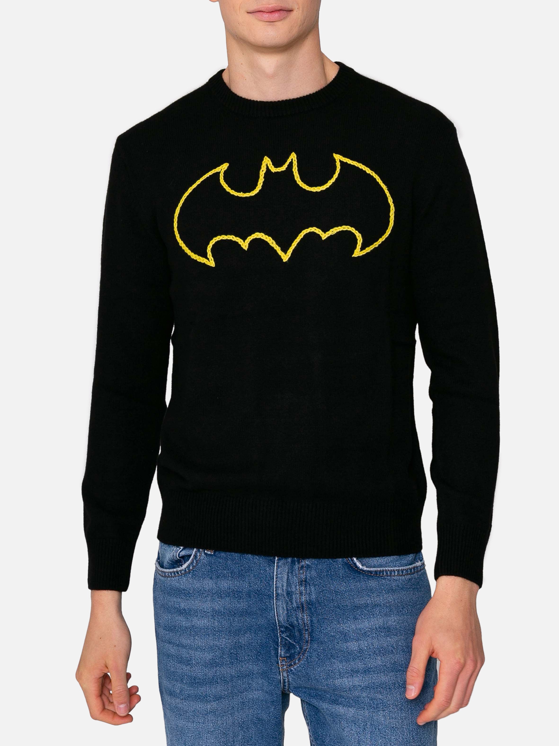 mc2-saint-barth-maglia-heron-uomo-misto-cashmere-con-ricamo-batman-special-editi image 3