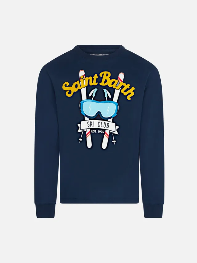 mc2-saint-barth-t-shirt-bambino-blu-navy-maniche-lunghe-sky-club-bambino image 1
