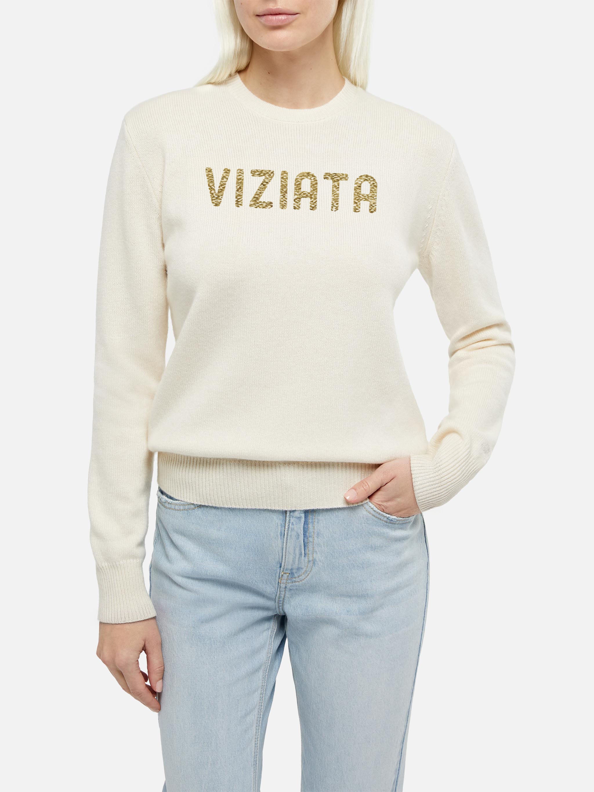 mc2-saint-barth-new-queen-maglione-donna-grigio-jacquard-viziata-lurex image 1